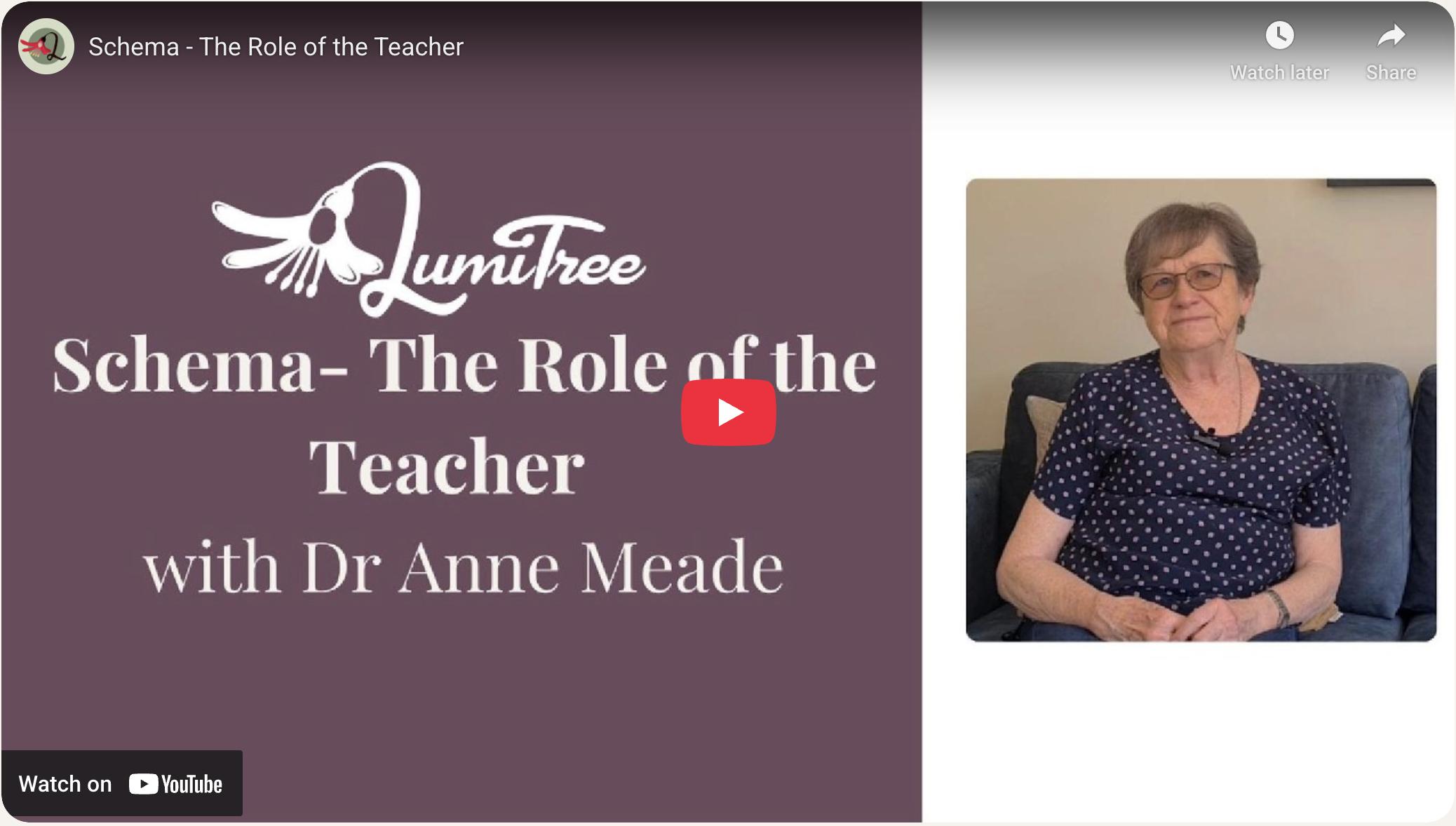 Schema- The Role of the Teacher