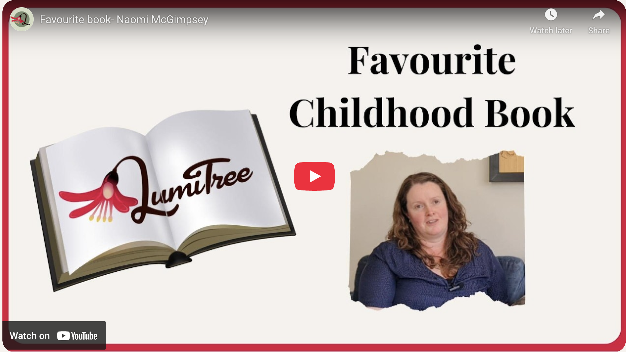 Favourite Book - Naomi McGimpsey