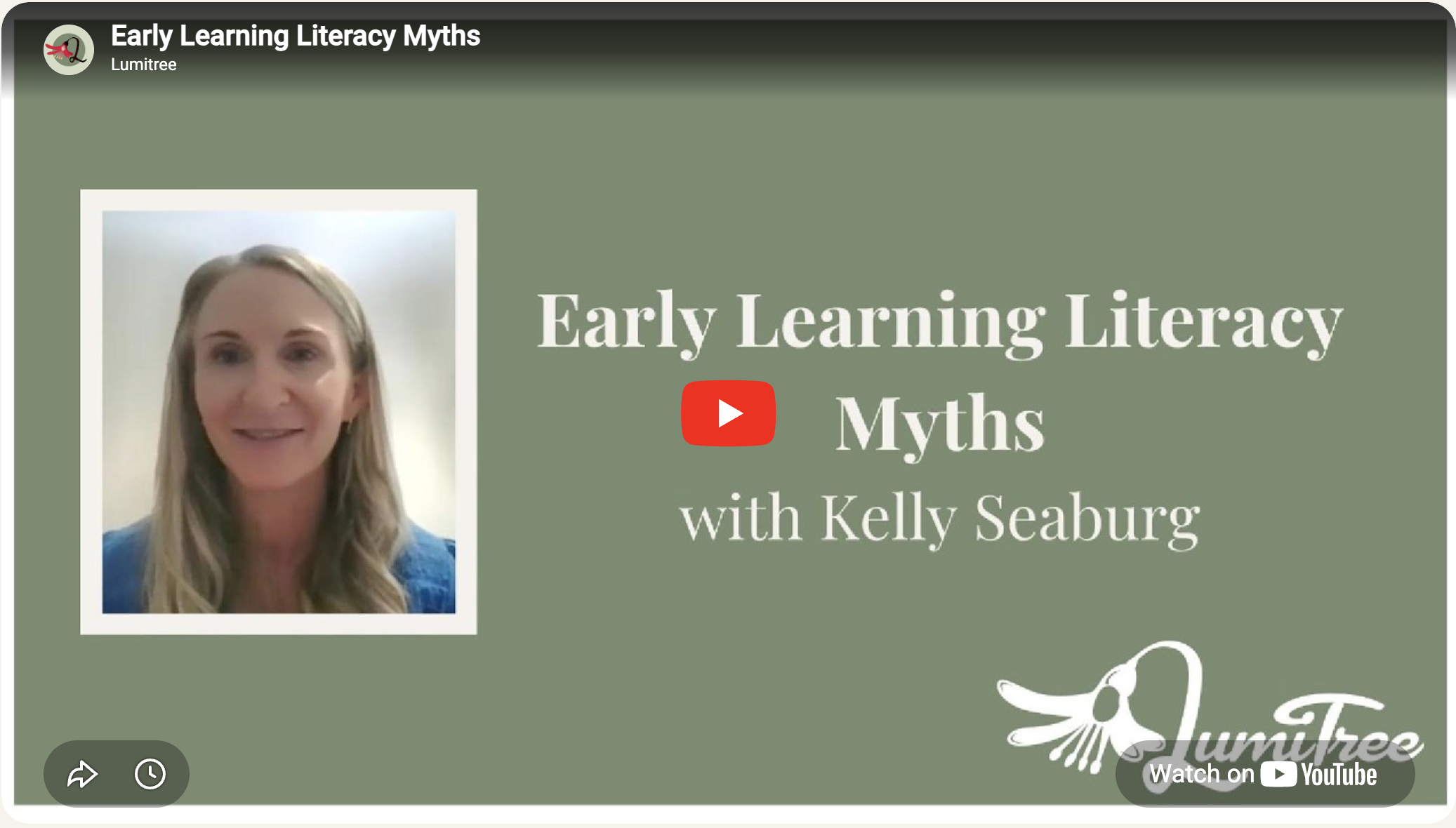 Early Learning Literacy Myths