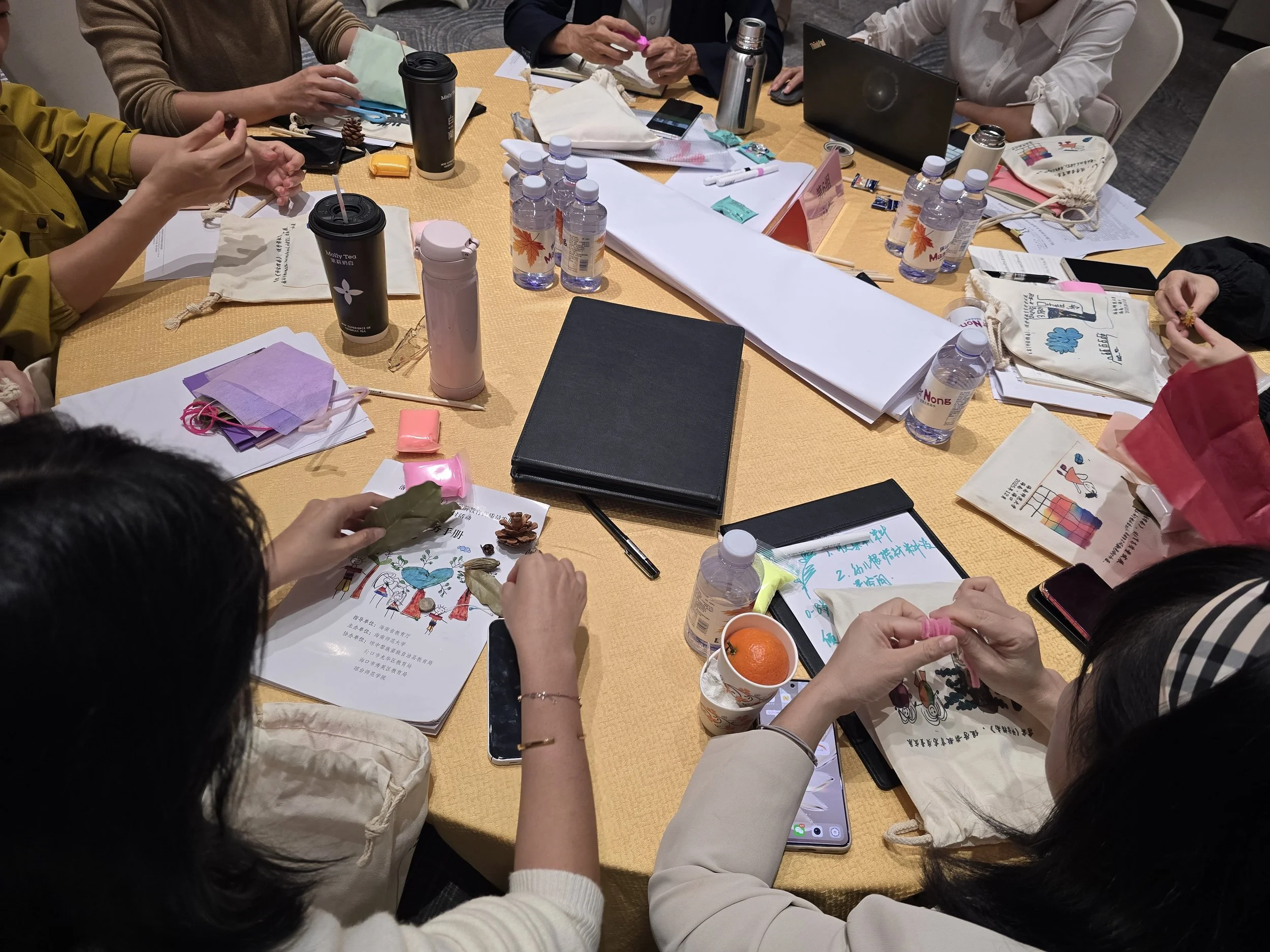 Teachers engaging in professional learning