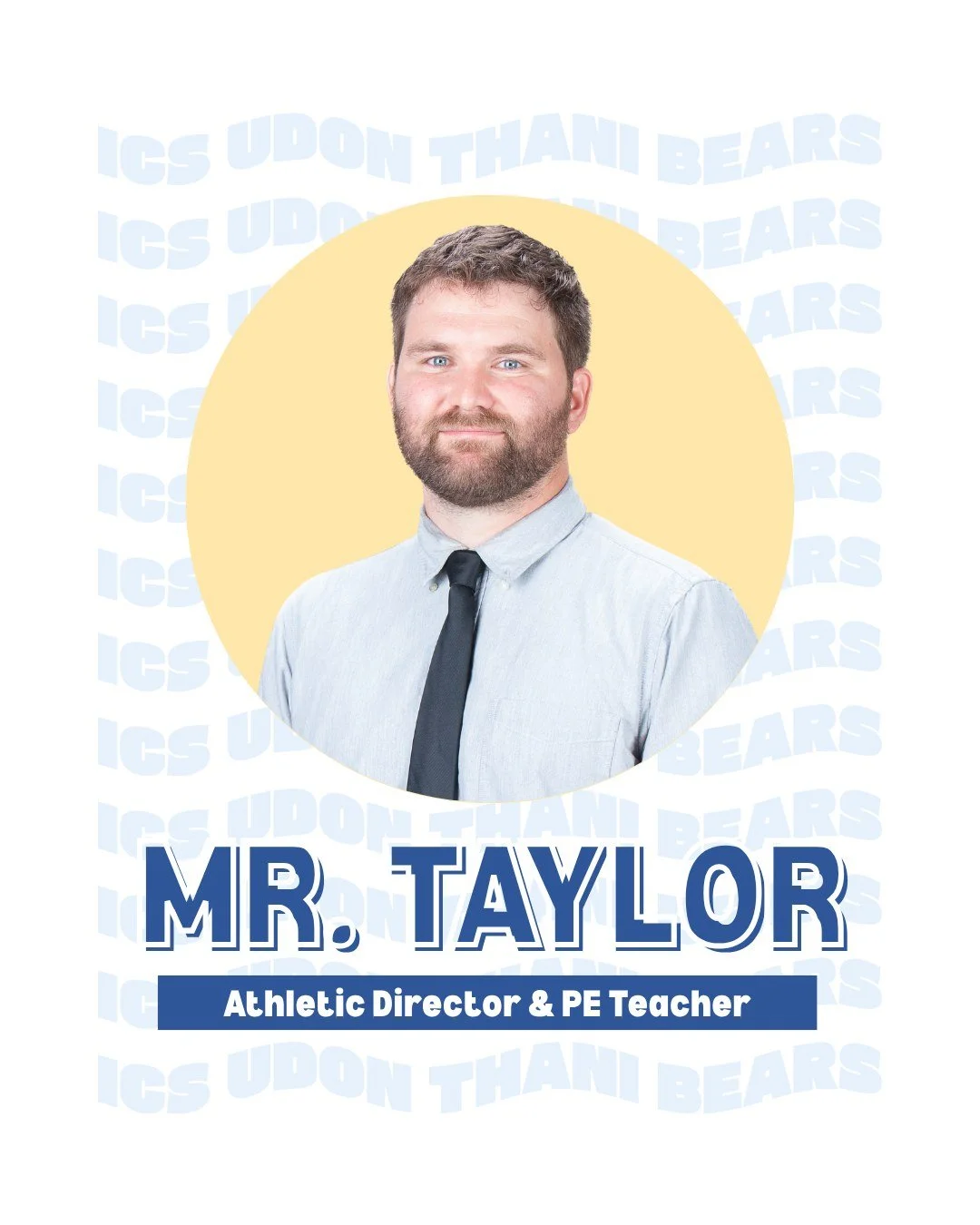 Up next in our #FacesofICSUD series is Mr. Taylor!
Mr. Taylor is in his 4th year at ICSUD and serves as our Athletic Director and PE teacher. Altogether, he has 10 years of experience at ICS!

✨ What are you looking forward to most this school year?
