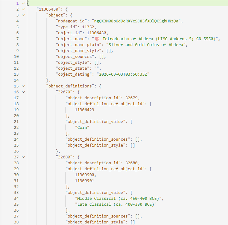 Releasing MANTO data into the wild