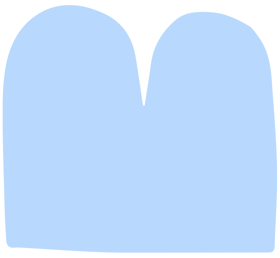 A light blue cartoon dinosaur with a rounded body, a small crest on its head, and short arms.