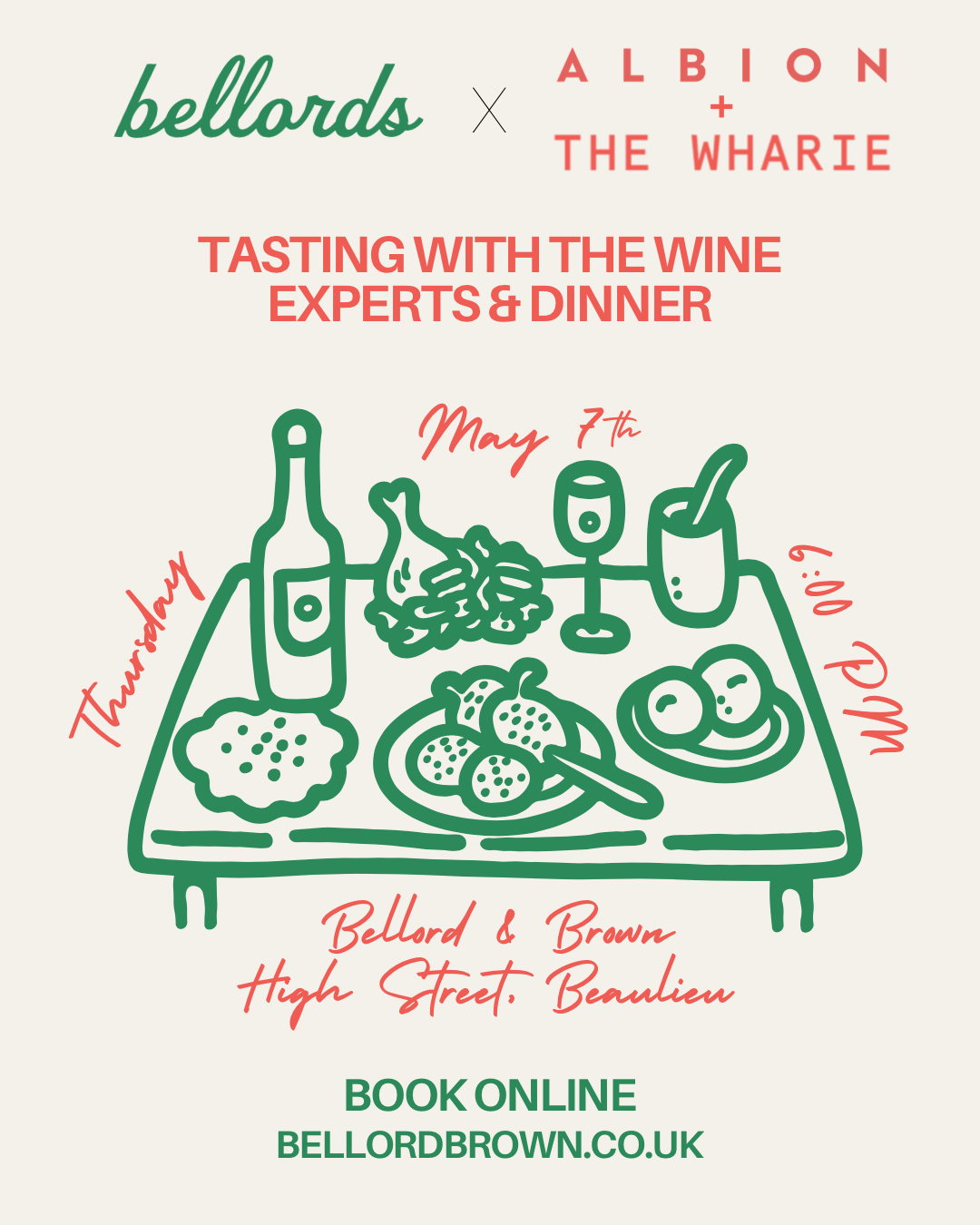 Tasting with the wine experts &amp; dinner