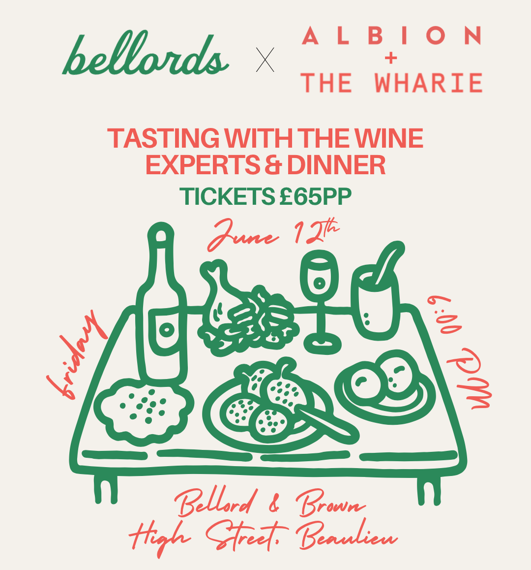 Tasting with the wine experts & dinner