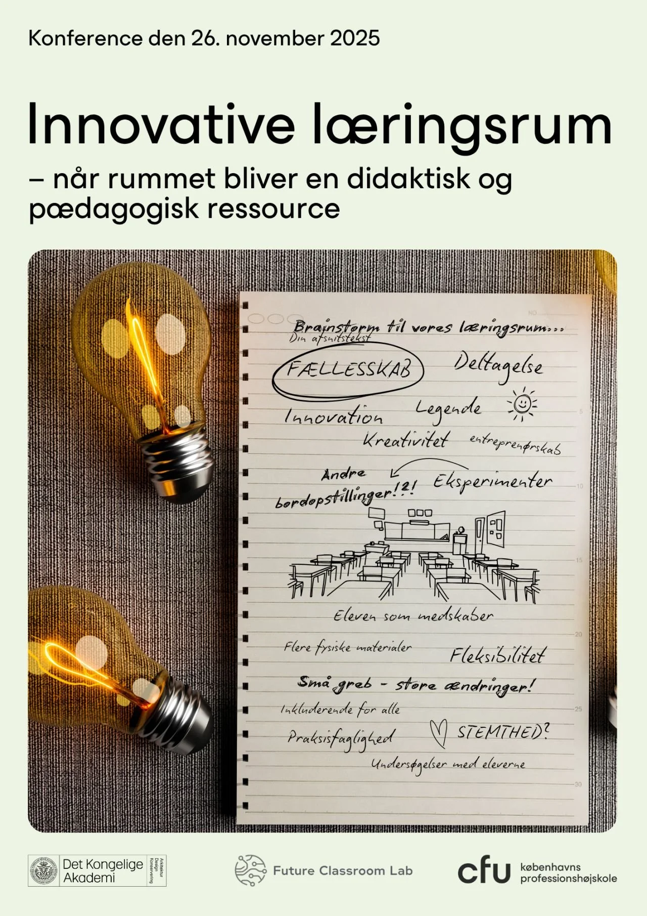 Kom med til konference: Innovative læringsrum - når rummet bliver en didaktisk og pædagogisk ressource