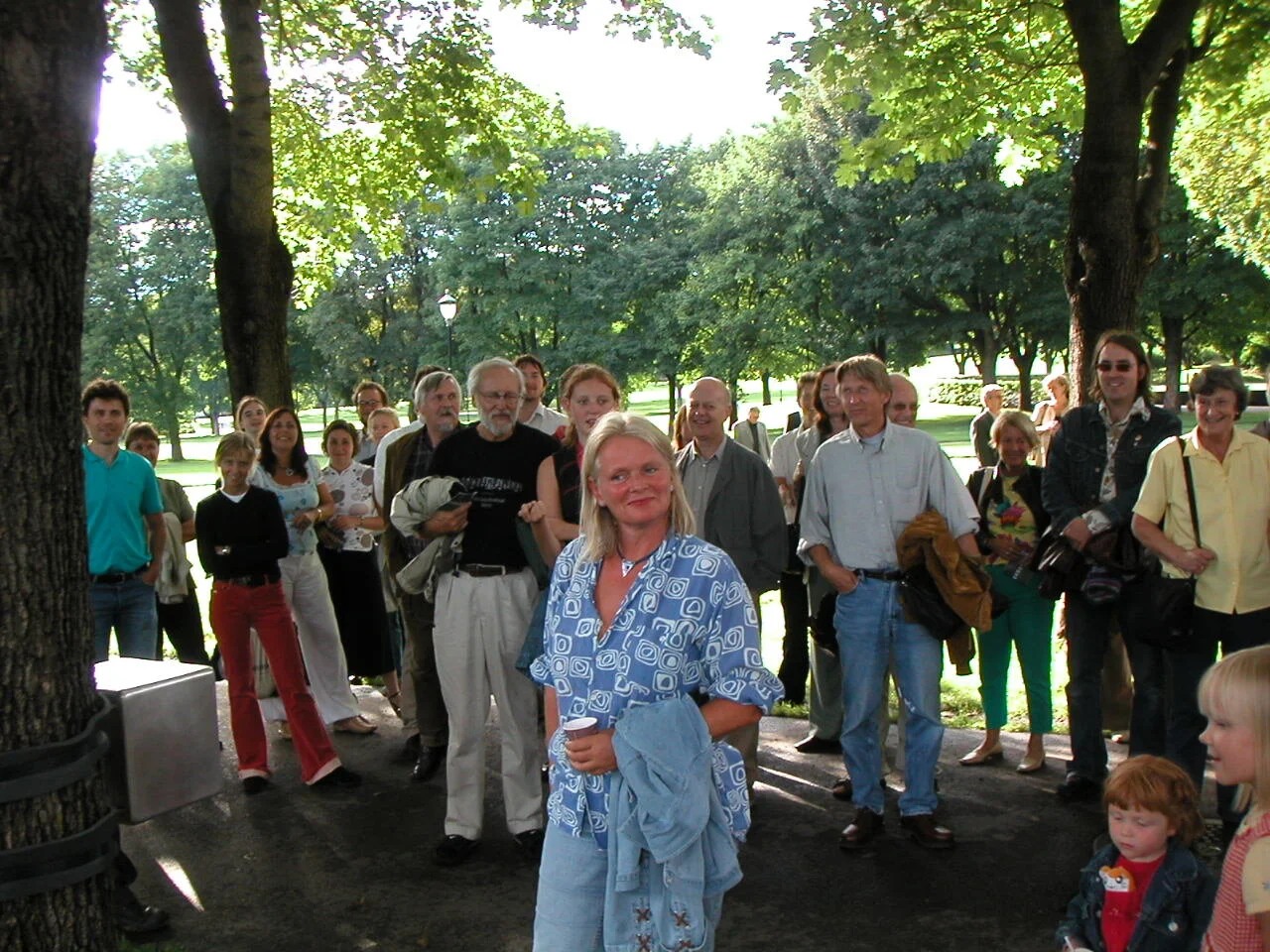 Lydløypa er en interaktiv lydinstallasjon laget av Christian Eggen, i Frognerparken. Foto: Vibeke Christensen/Kulturbyrået Mesén
