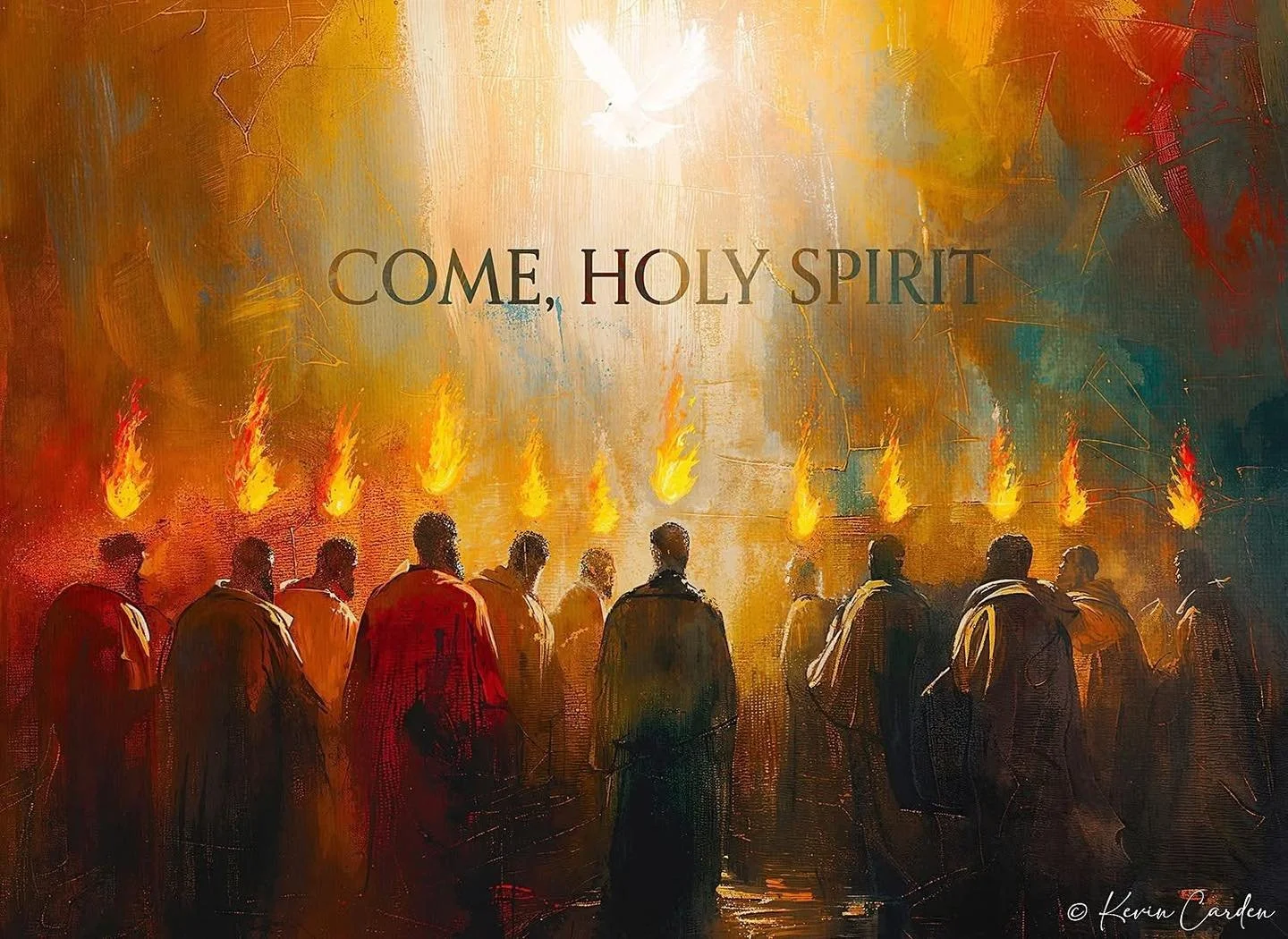 When the day of Pentecost arrived, they were all together in one place. And suddenly there came from heaven a sound like a mighty rushing wind, and it filled the entire house where they were sitting. And divided tongues as of fire appeared to them an