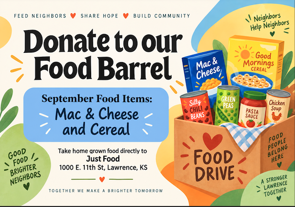 September Food Barrel Drive