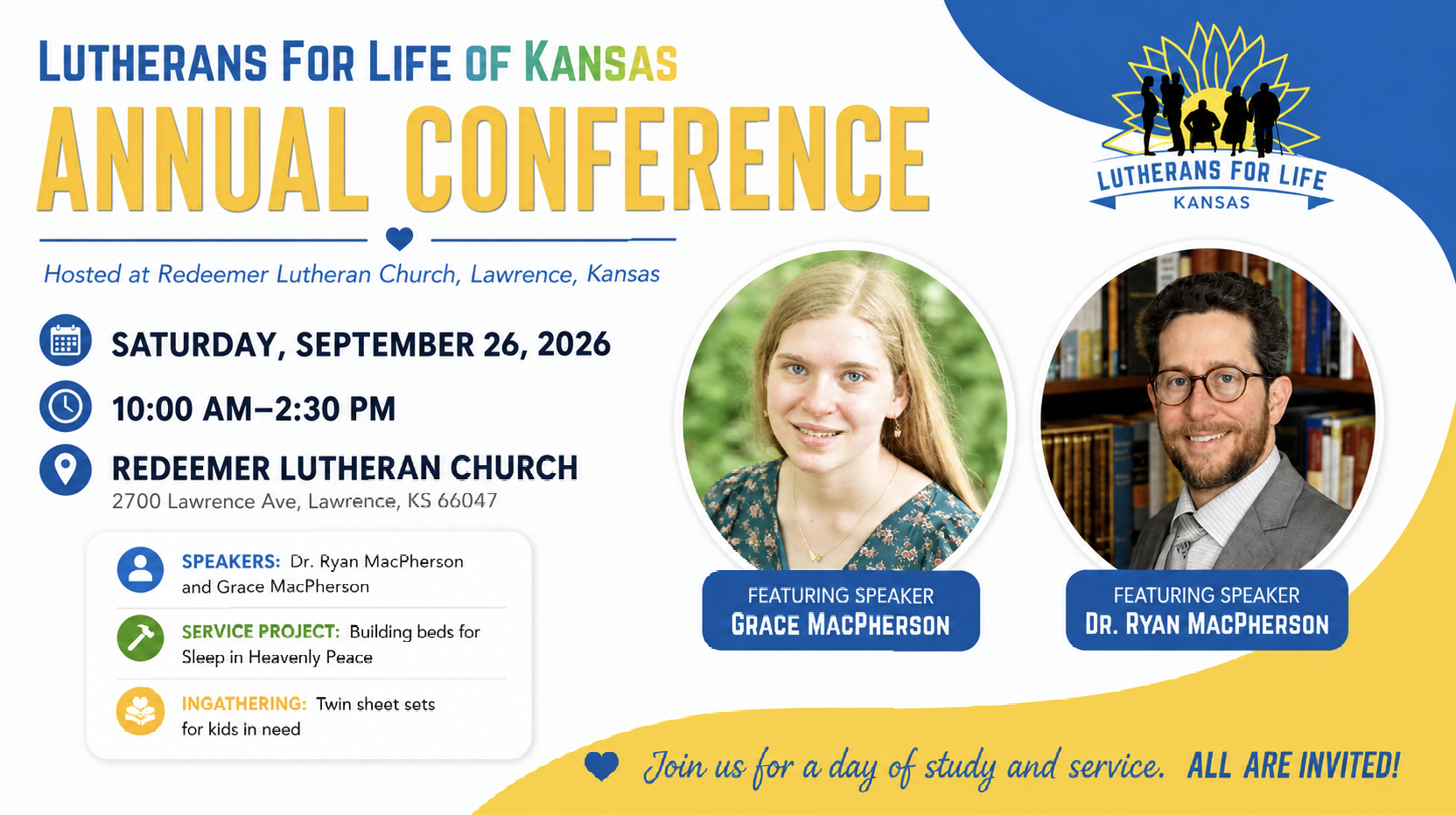 Lutherans for Life of Kansas Annual Conference at Redeemer Church