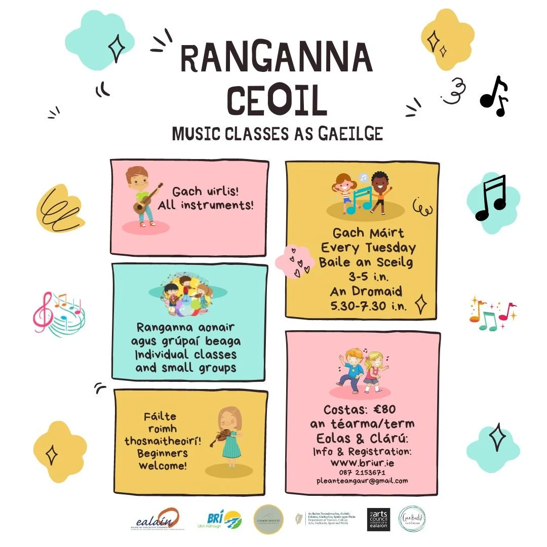 Music classes as Gaeilge