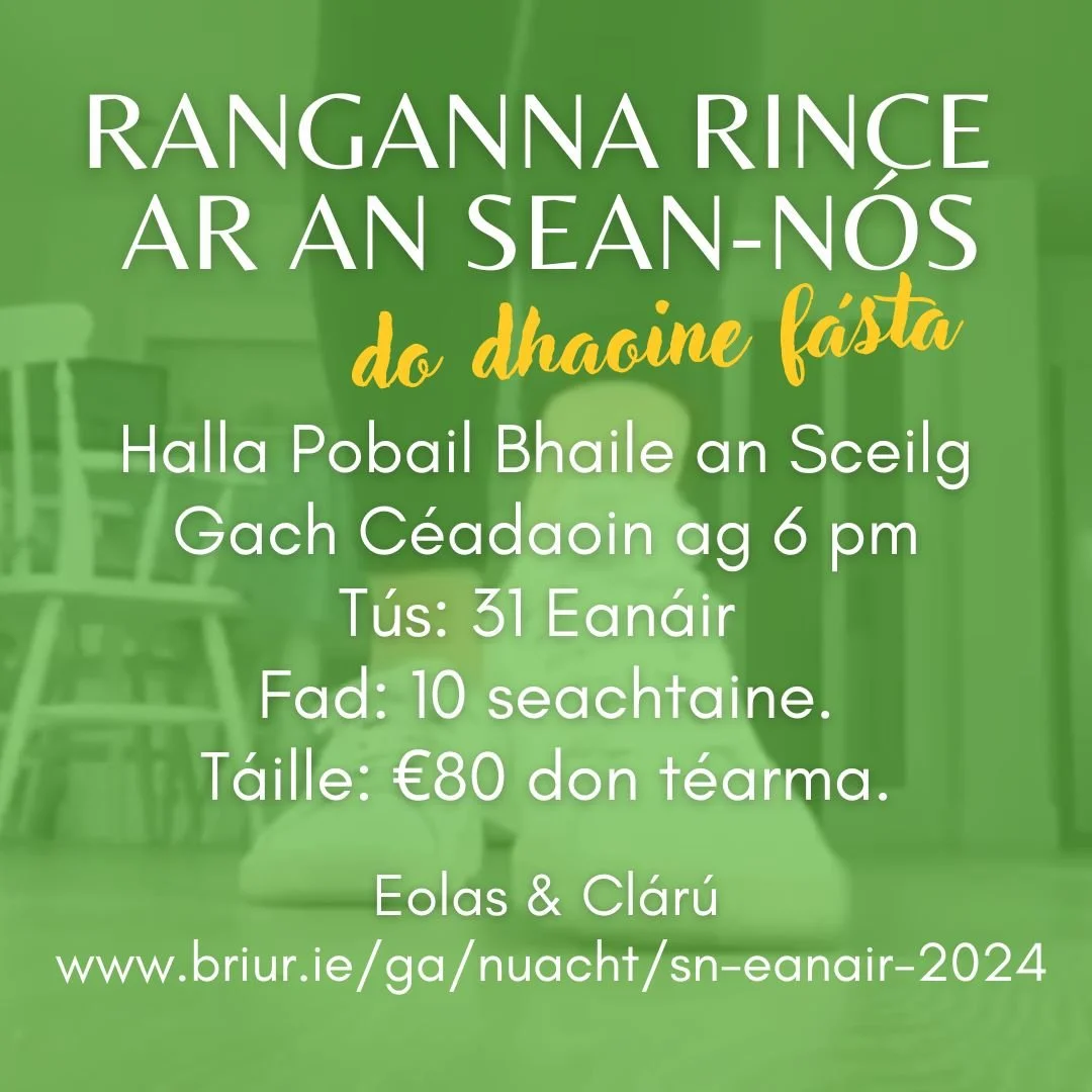 Ranganna rince ar an sean-nós do dhaoine fásta le Rebecca Galvin