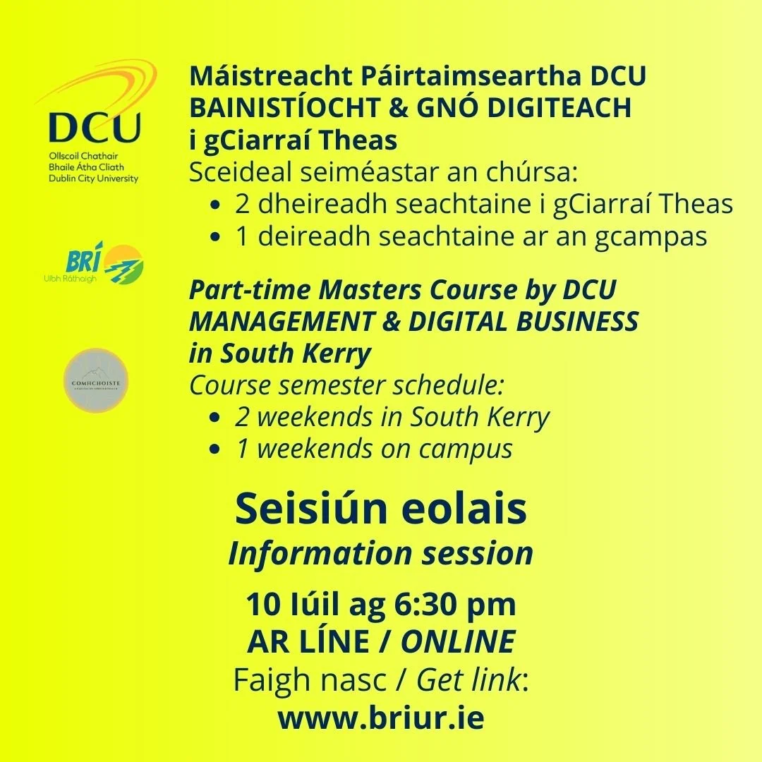 Masters course with DCU in South Kerry