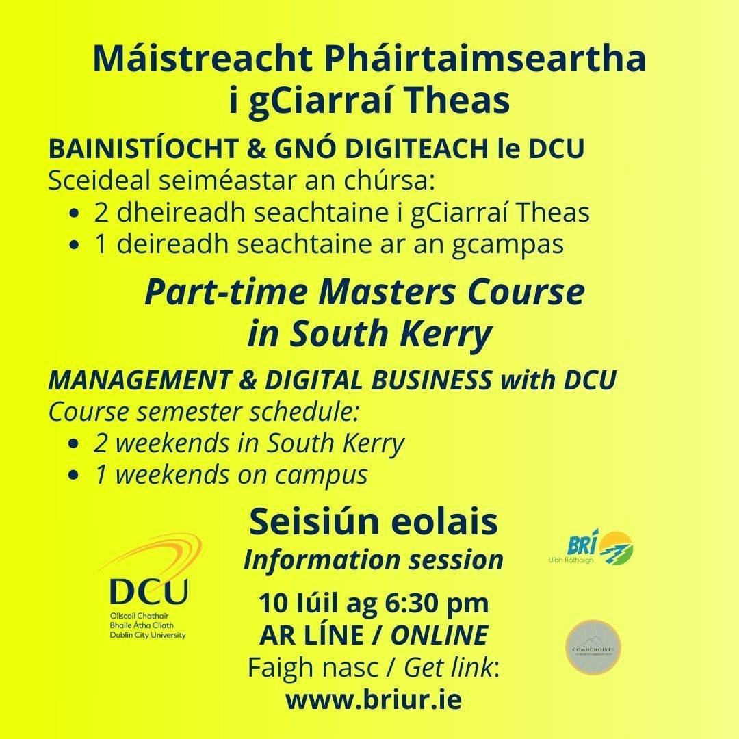 Part-time Master's in South Kerry