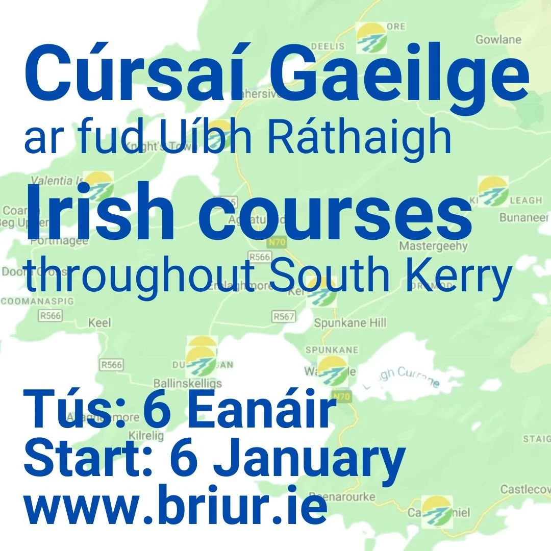 Cúrsaí Gaeilge ar fud Uíbh Ráthaigh