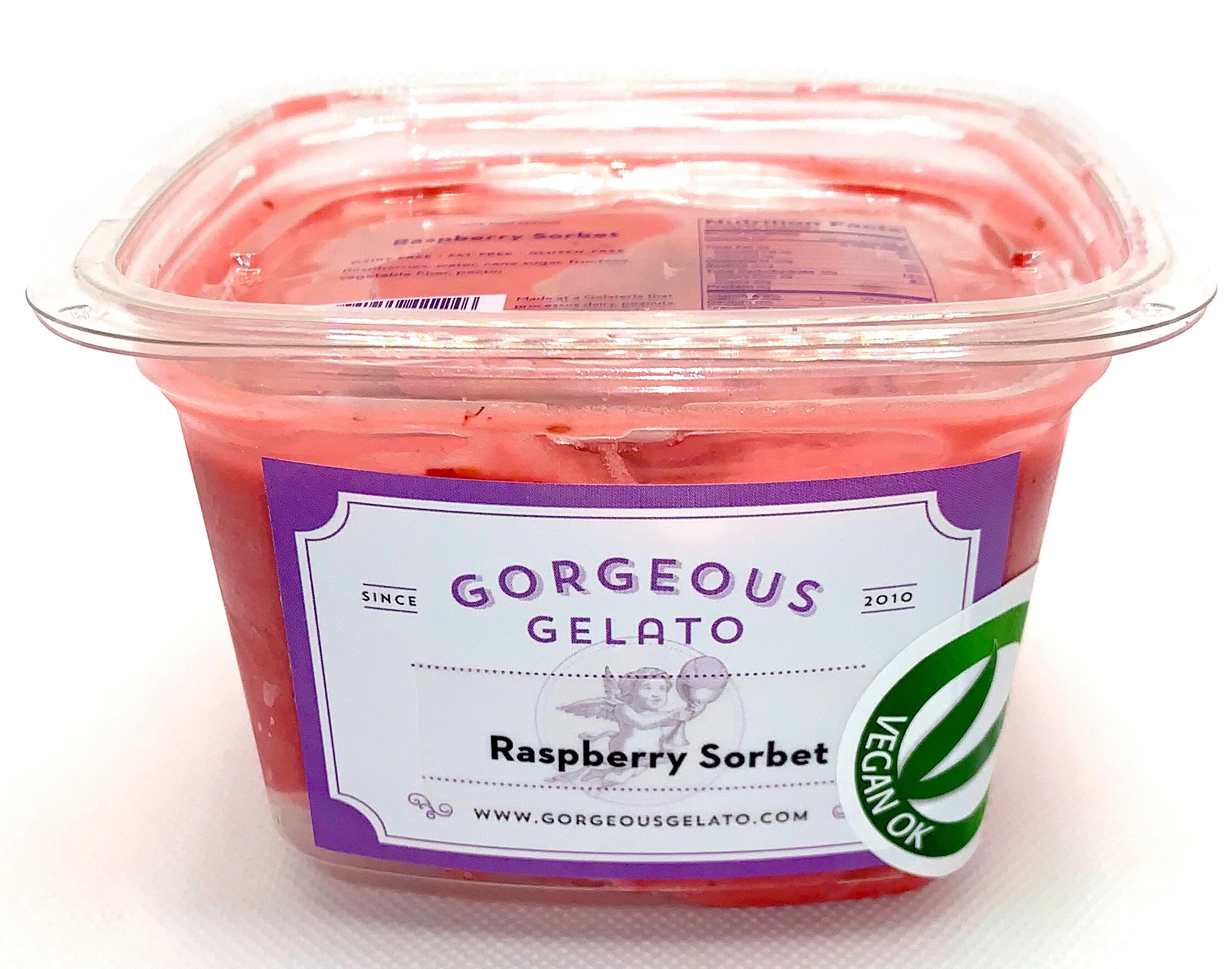 Raspberry Sorbet Pint (Dairy Free/Vegan)