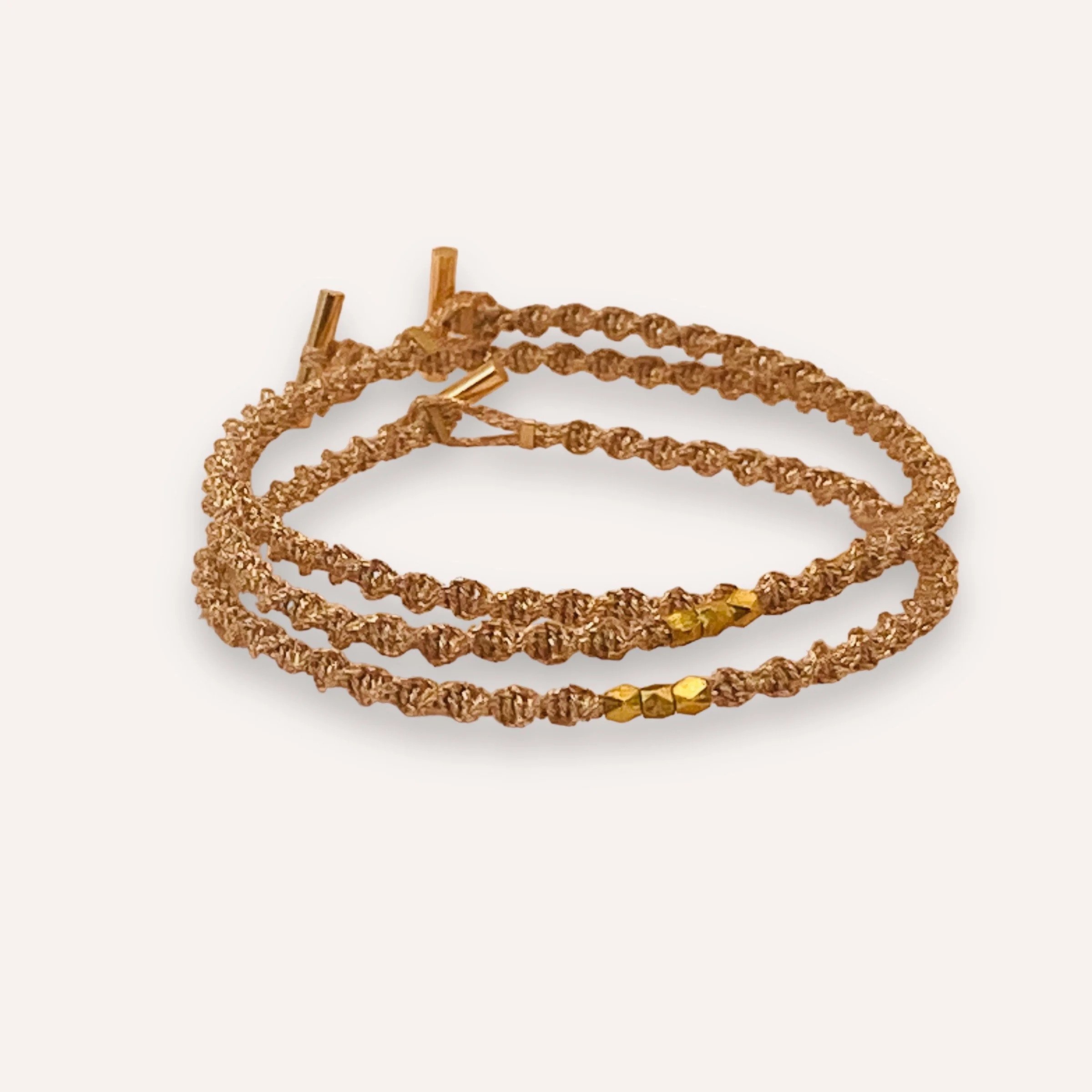 Bracelet Equinoxe torsadé pépites vermeil.JPG