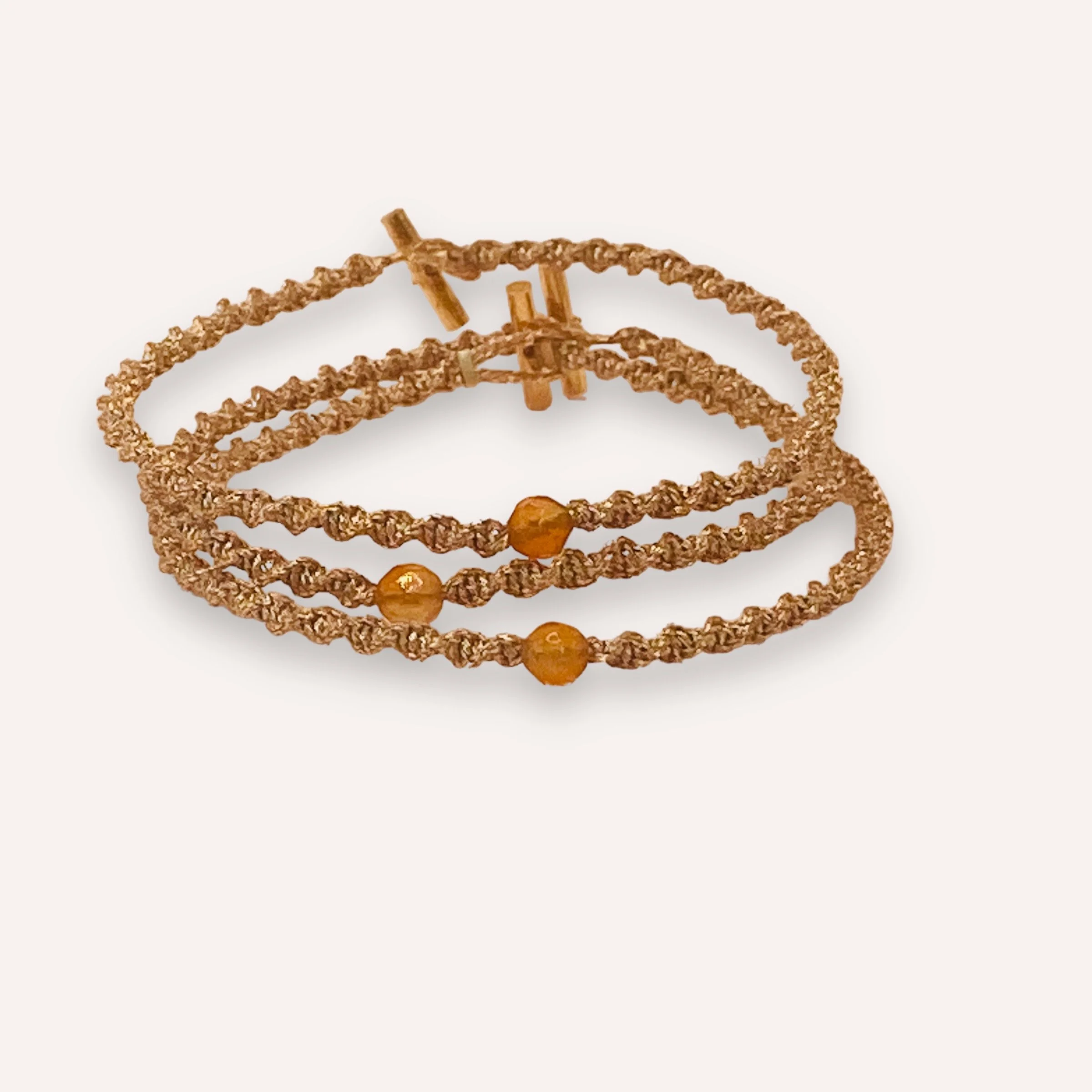 Bracelets Equinoxe torsadé Tourmaline orange.JPG