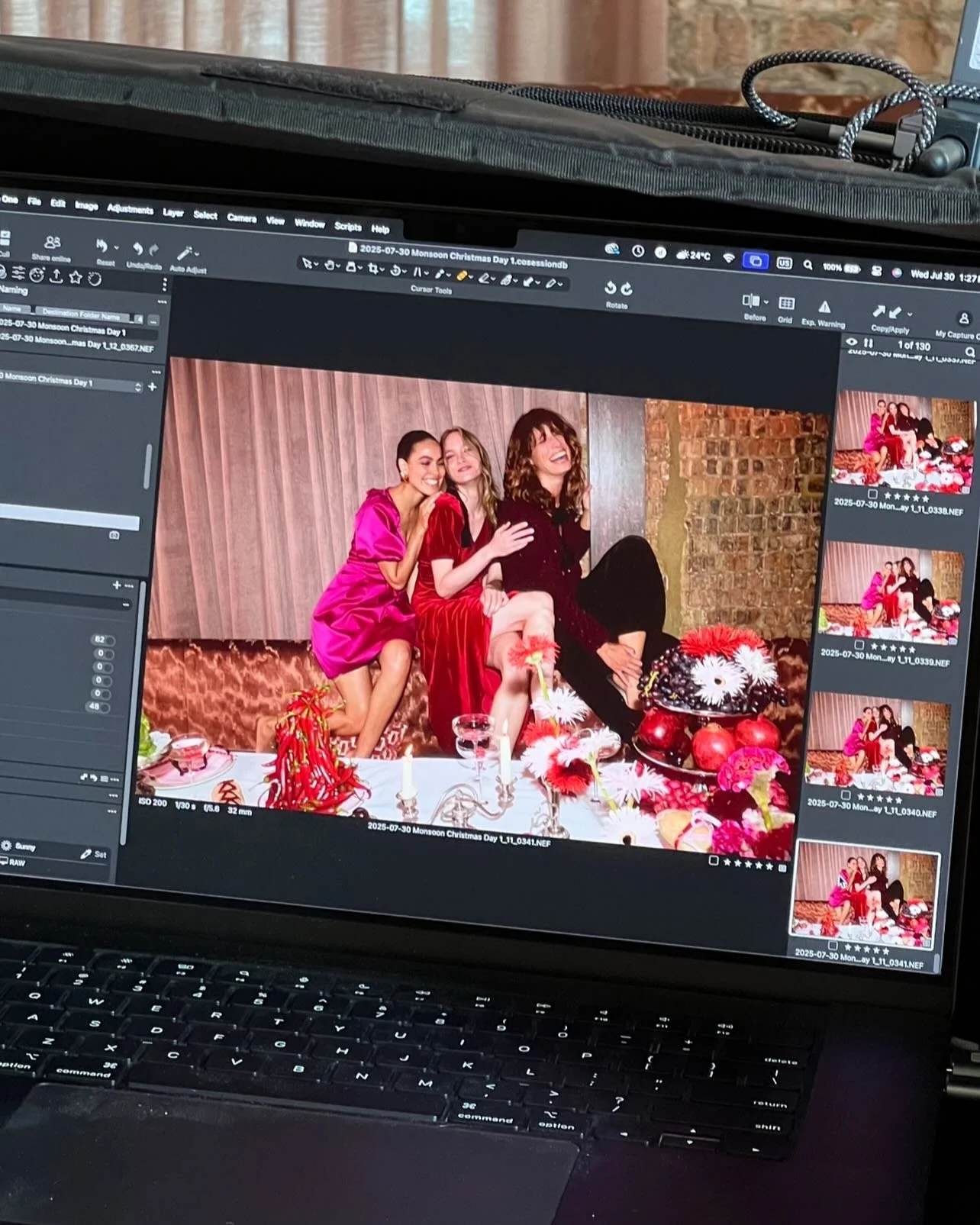 Some xtra details from our Christmas shoot with @monsoon 
🌲🌲🌲

Day two was all about kidswear, so we add lots of playful, vibrant details from a stripey tablecloth to tuttifrutti sculptures. Swapping out the pearl adorned chilli towers, for swirly