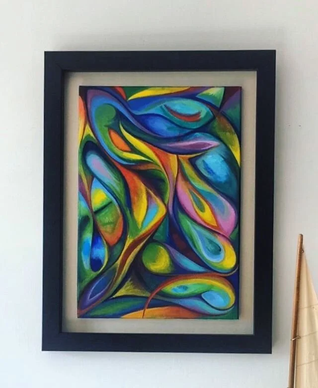 When work finds a lovely home #stayhome #quedateencasa #abstractart #oilpainting #painting #homedecor #home #homemade #color #colorfull #decoration #interiors #paintingoftheday #art #arte #artforsale #artistsoninstagram #pictureoftheday #artforthehom