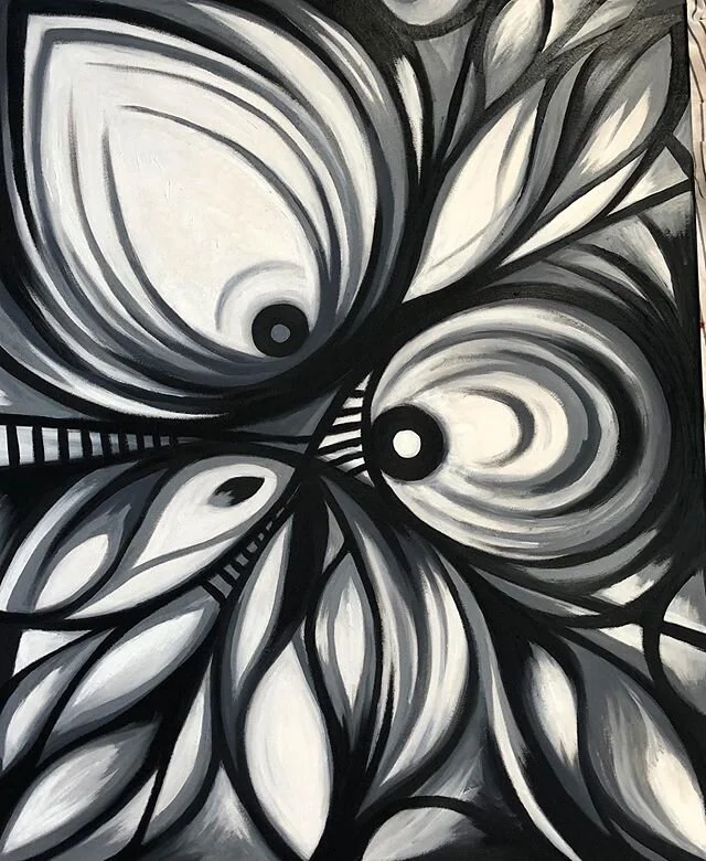 Black and white 2 #blackandwhite #blancoynegro #color #blackismyhappycolor #abstract #abstractart #abstractpainting #abstracto #abstractartist #painting #stayhome #quedateencasa #oilpainting #windsorandnewton #art #arte #gallery #artgallery #artofins