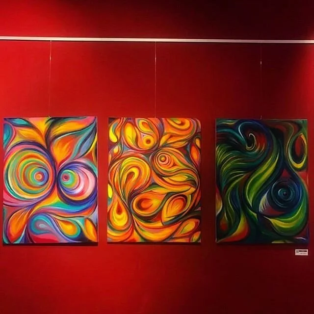 Boom exhibition at galer&iacute;a Cael , Milan #abstract #abstractart #abstractpainting #contemporaryart #art #arte #artexhibition #exhibition