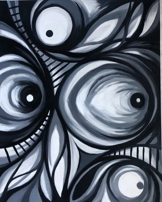 Black and white 4 , second layer ,#blackandwhite #blancoynegro #color #blackismyhappycolor #oilpainting #painting #abstract #abstractpainting #abstractart #abstractexpressionism #art #arte #artforsale #artformentalhealth #mentalhealth #stayhome #qued
