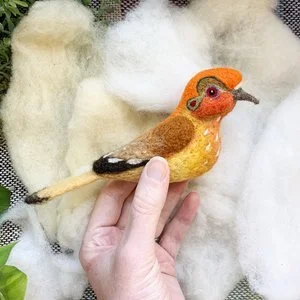 Needle Felting a Fantastical Bird