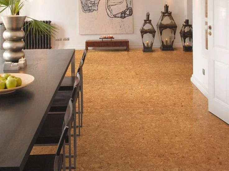 Cork Floor in Living Room