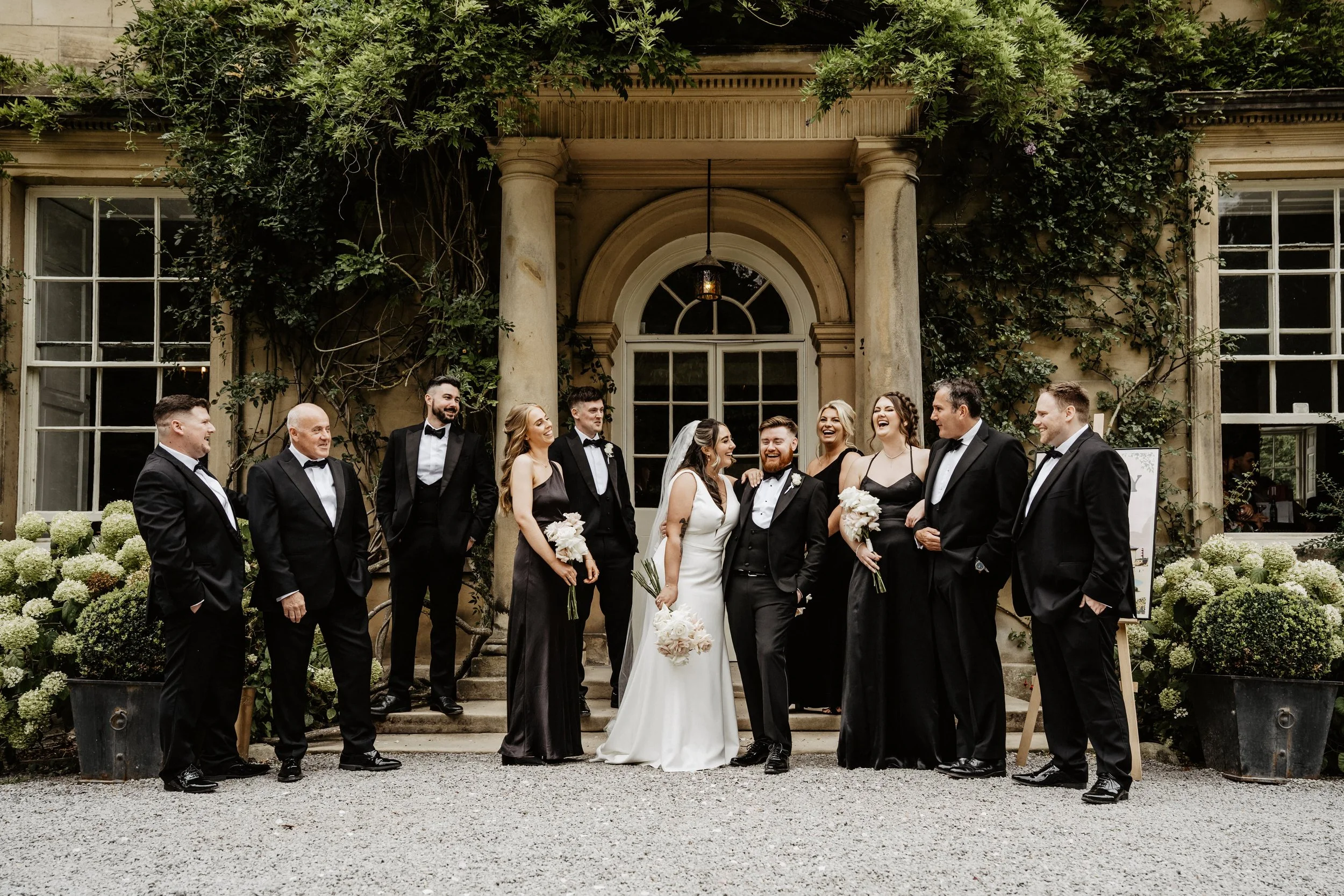 Middleton Lodge black tie wedding