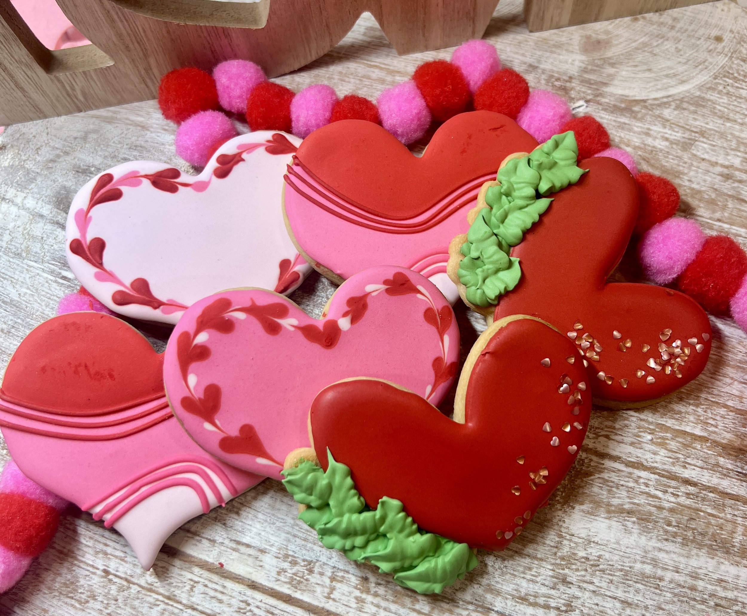 Dozen Heart Shaped Cookies