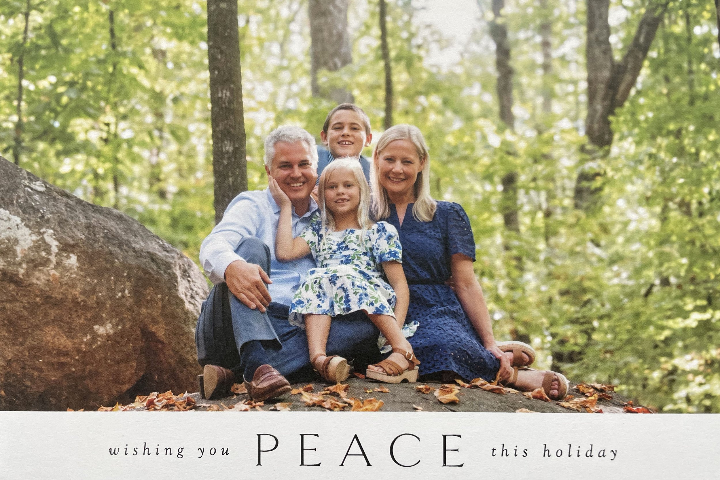 Happy holiday card from a my client