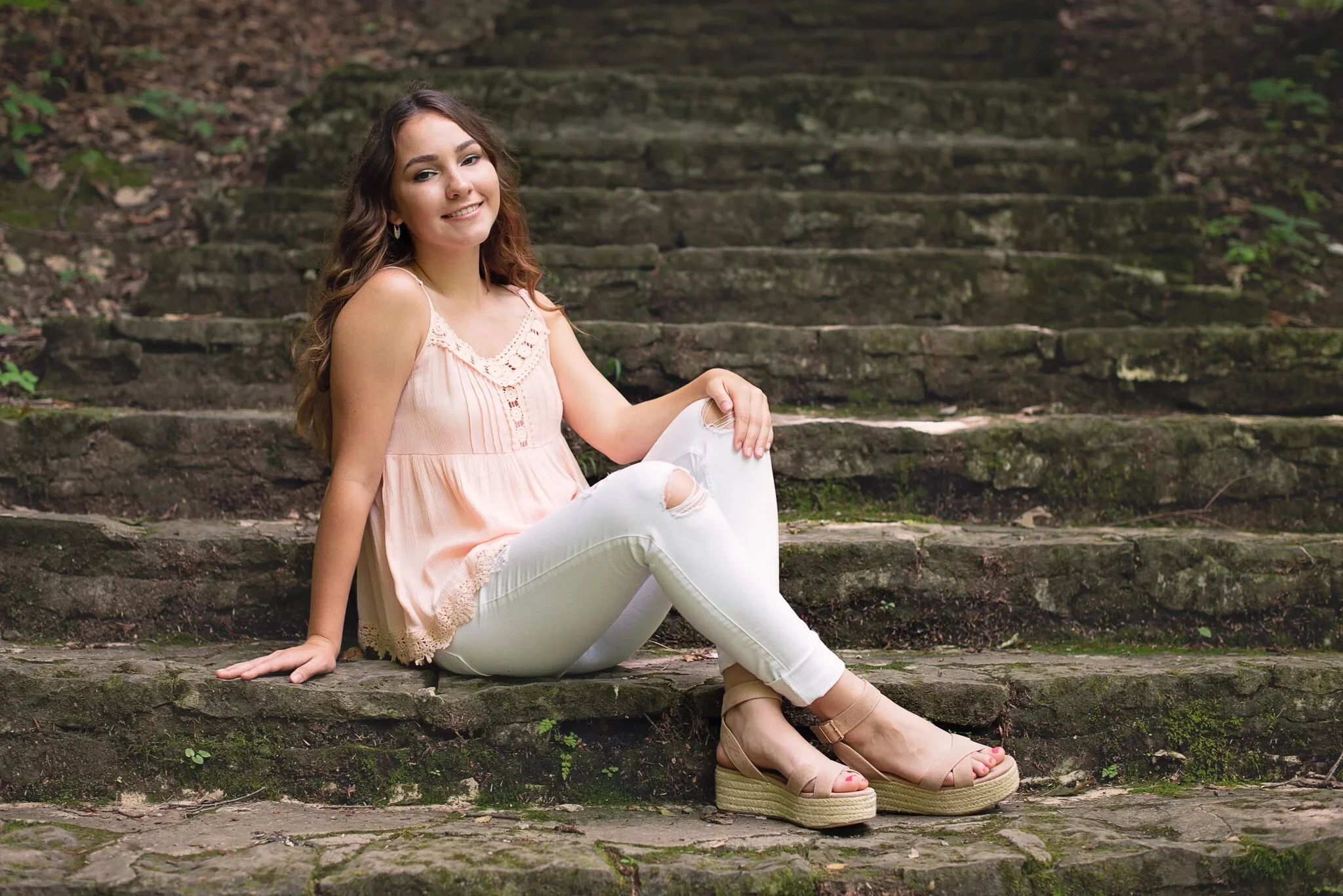 outdoor senior photo session, charlotte, nc