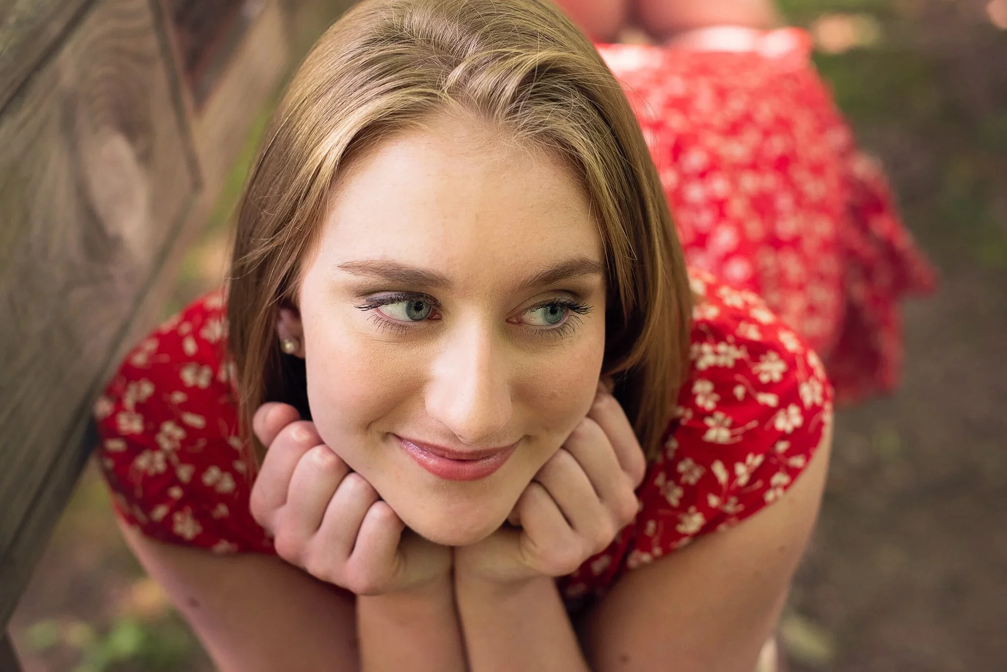 outdoor senior photo session, Charlotte, NC