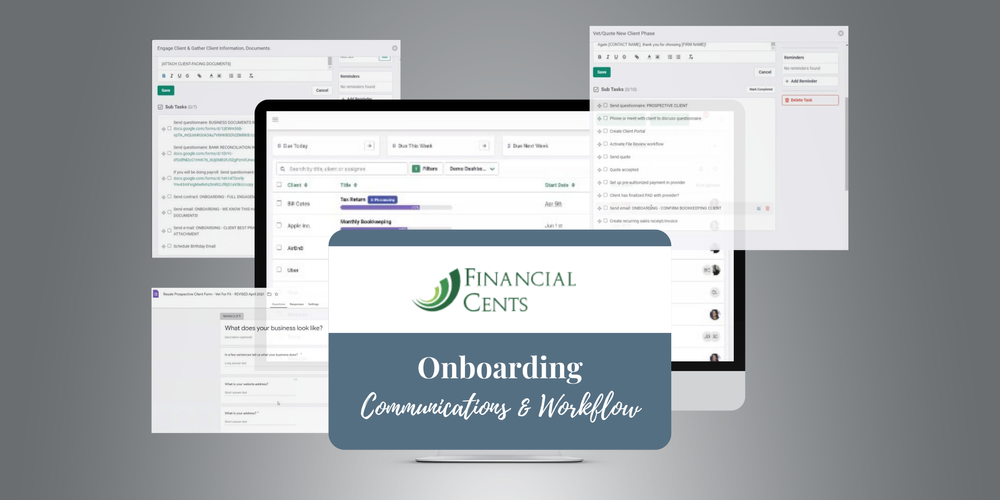 Financial Cents Onboarding Communication & Workflow Templates