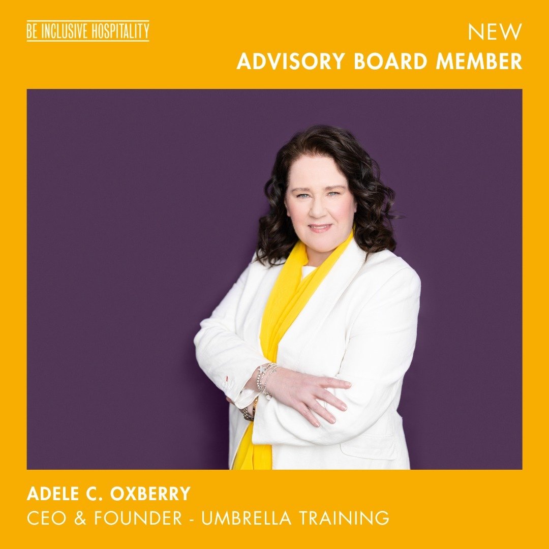 Our founder and CEO Adele Oxberry is honoured to be a part of @beinclusivehospitality. She will be supporting their agenda and plans for the next two years.

&quot;Thank you so much, @lorraine.copes for trusting me and allowing me to be a part of you