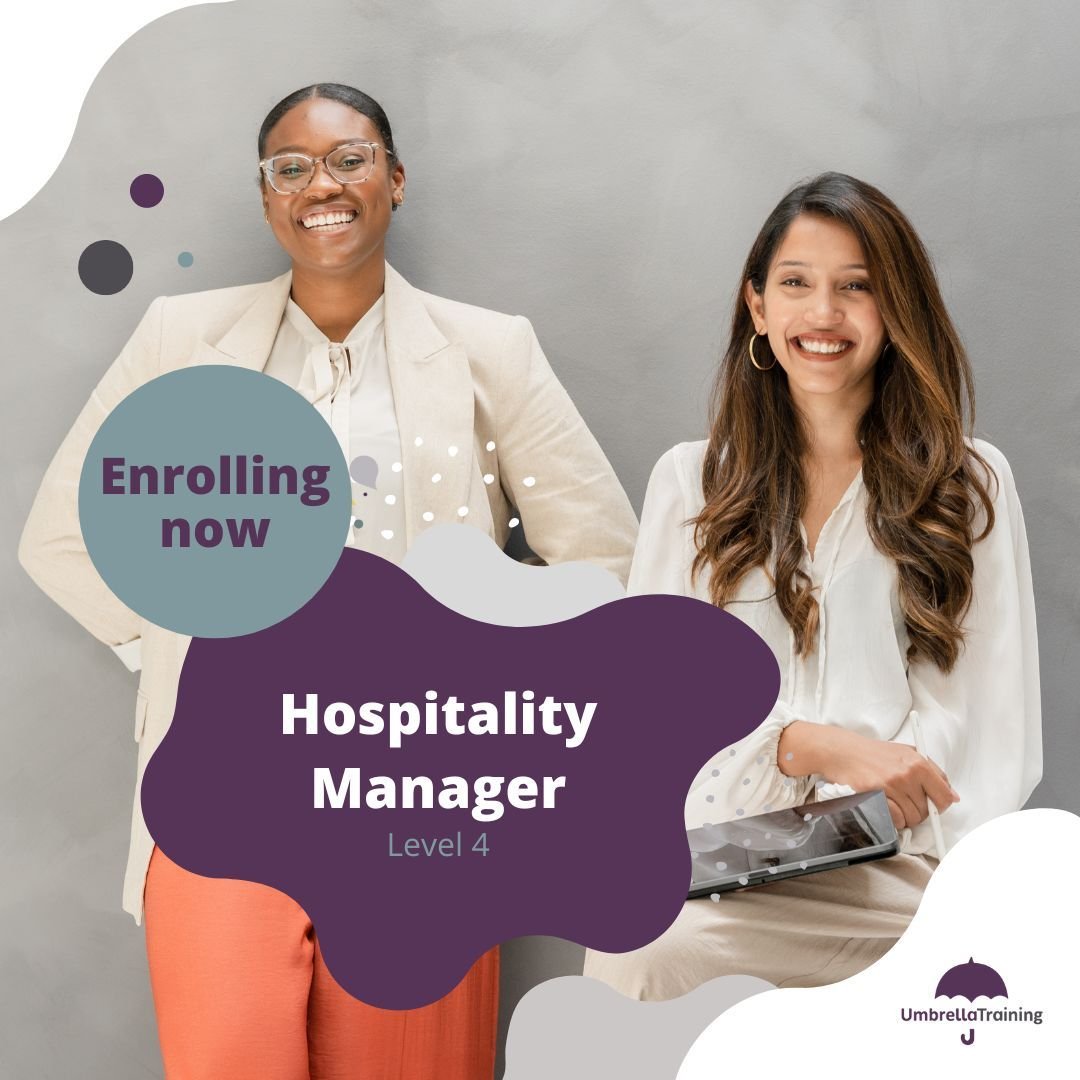 💪 Do you have a supervisor in your team who is ready for more?

We currently have limited spaces on our exciting Hospitality Manager Level 4 apprenticeship, enrolling in June and July.

This apprenticeship will help your team members gain exceptiona
