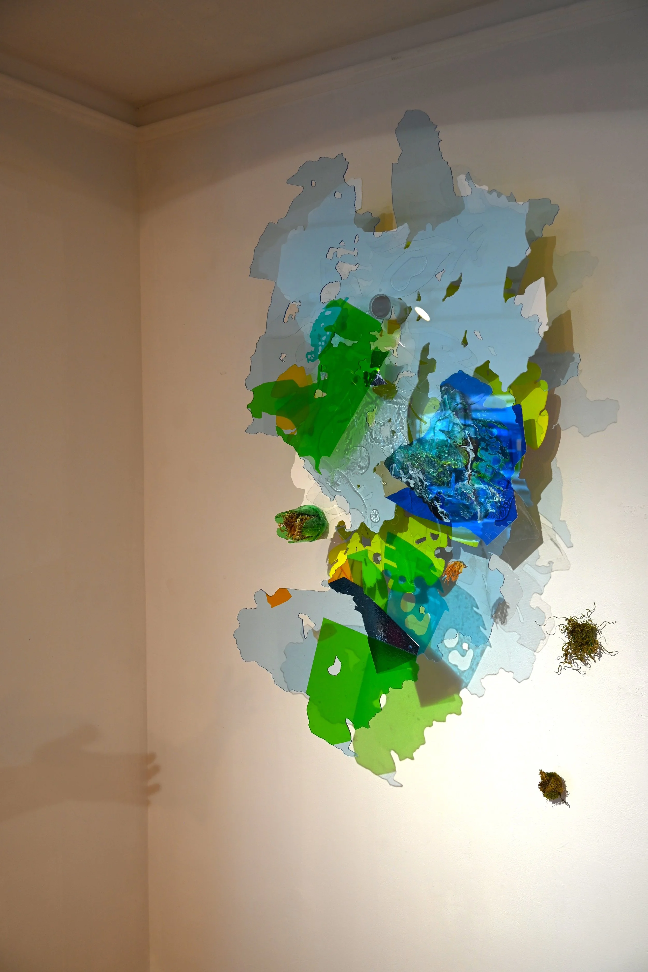 Holdfast. Variation #2
Plexi, wood, acrylics, urethane, gels, 
2025
