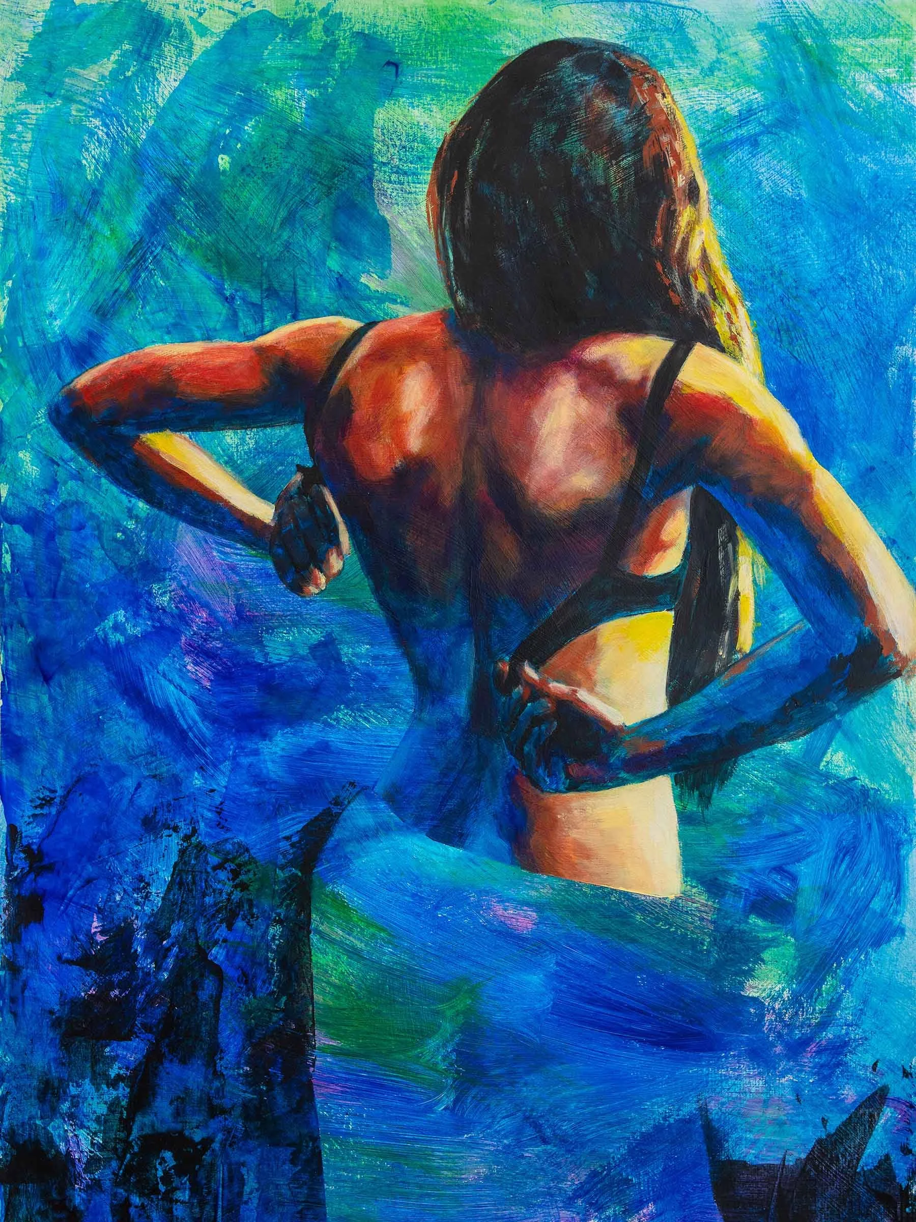Living Colour 5 (Dressing)
Year: 2026
Size: 23” x 35”
Media: Acrylic on Paper