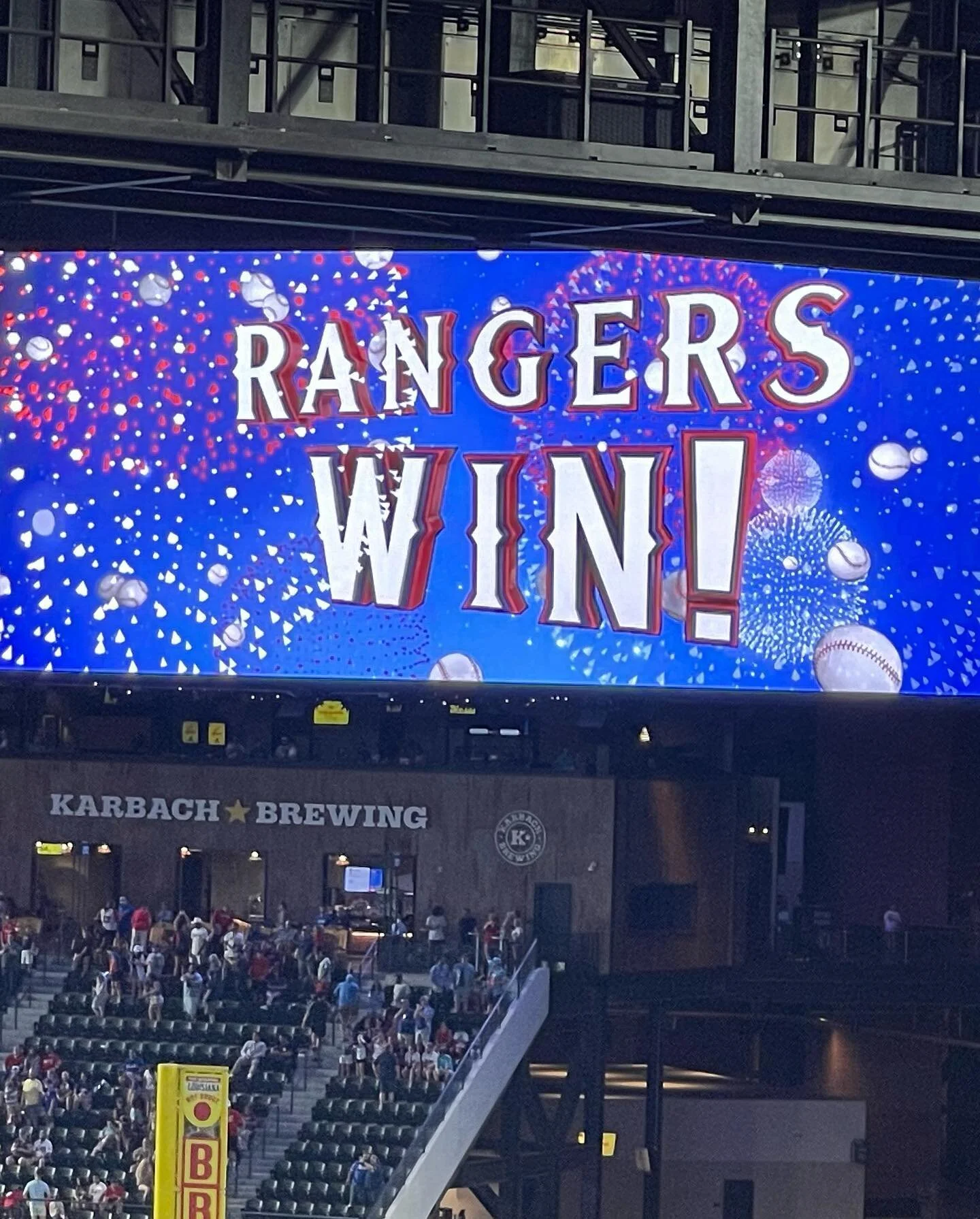 We had so much fun enjoy a @rangers game with 150 foster parents/Mari&rsquo;s Mission supporters! 
 We are so thankful for this opportunity to get out and spend time with other foster parents and watch them have fun with their families!