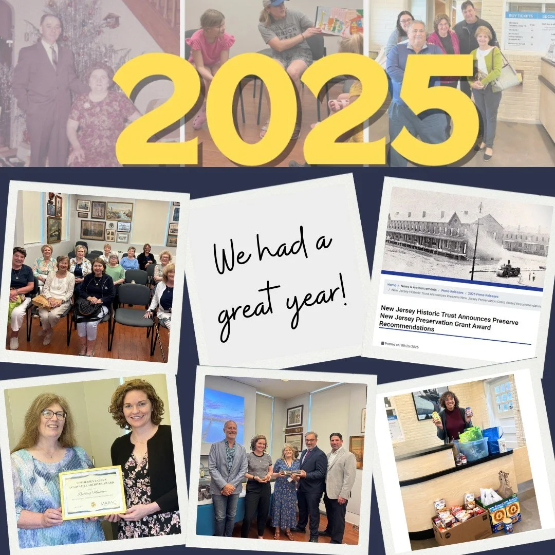 As the year comes to an end, we wanted to reflect on what made 2025 special for us! Here's five things that defined our year at Roebling Museum:

1. Giving great group tours (middle row, left): We offered personalized group tours to local school chil