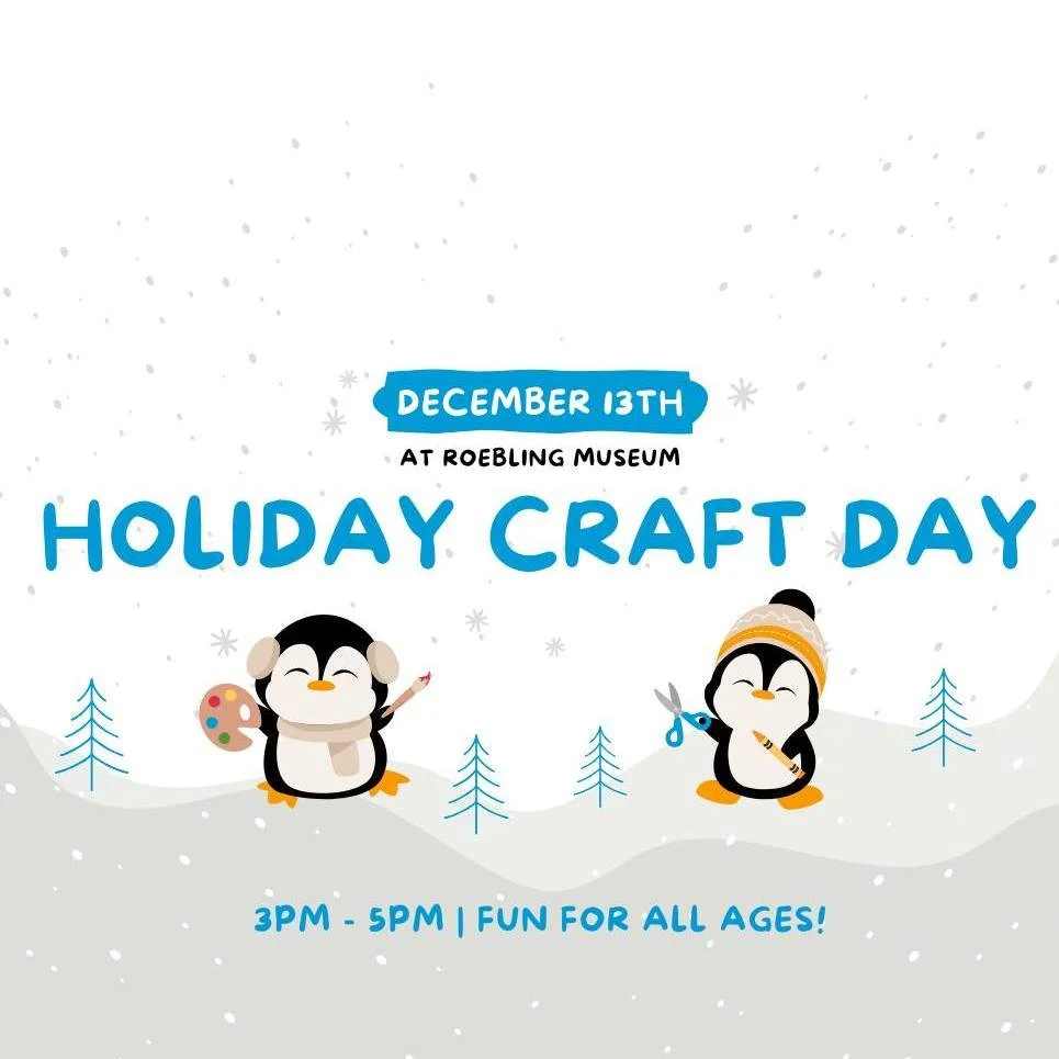 ⛄Our annual pay what you wish holiday craft event is just one week away! 🎄

Bring the whole family for a fun-filled day! We'll have crafts for children of all ages and run tours of the museum. It's a perfect place to watch Santa and the Florence Tow