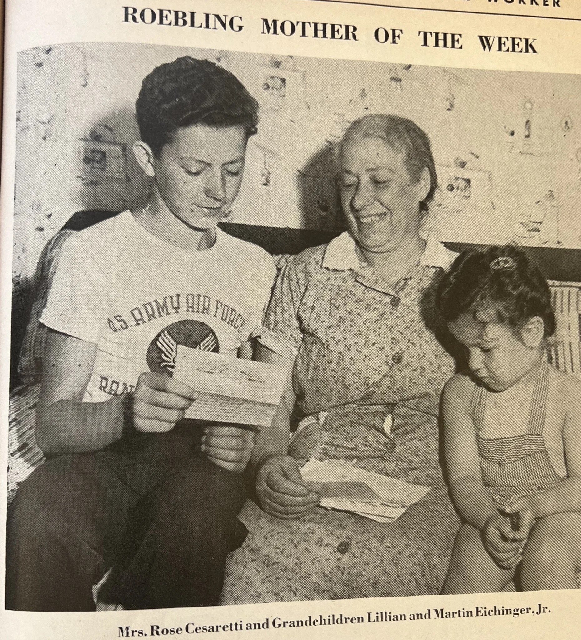 Mother's Day is tomorrow, so here's another story of an exceptional Roebling mother! 💪🥰

Rose Cesaretti was born in Italy in 1888. She immigrated to the US in 1906 and married her husband, Jesse (Cesare) in the same year. They would go on to have s