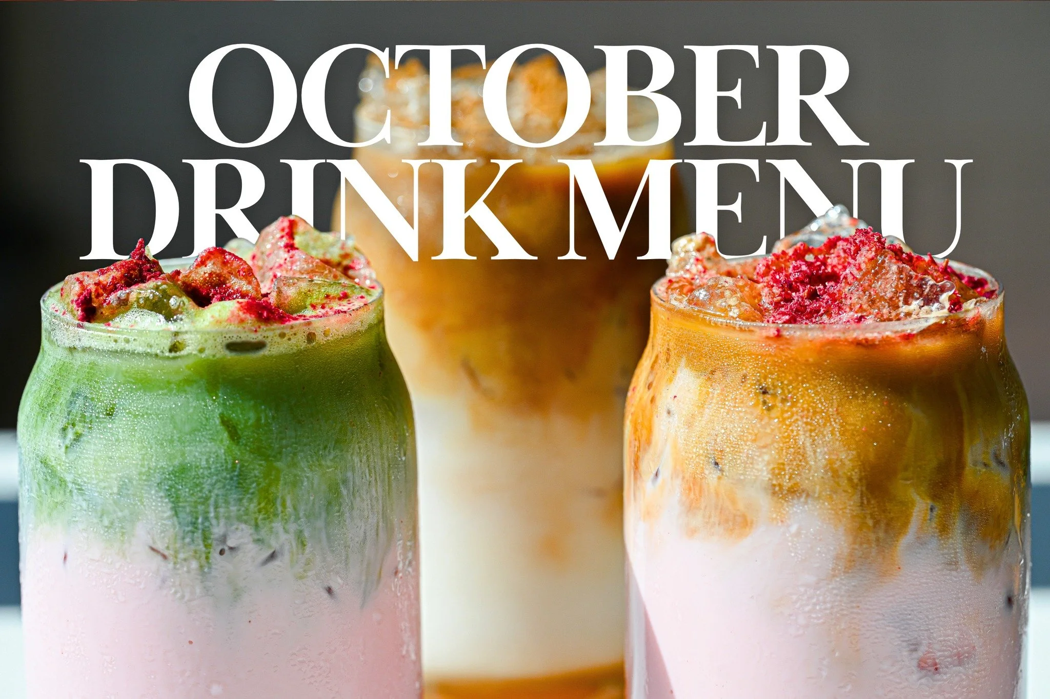 This is your last call for fall! β°π
October is already almost over, and with it goes our October Drink Menu. ππ’ Come say goodbye to our Pumpkin Spice Syrup and Pink Ribbon Latte this week, crafted with local ingredients and made fresh to order. ?
