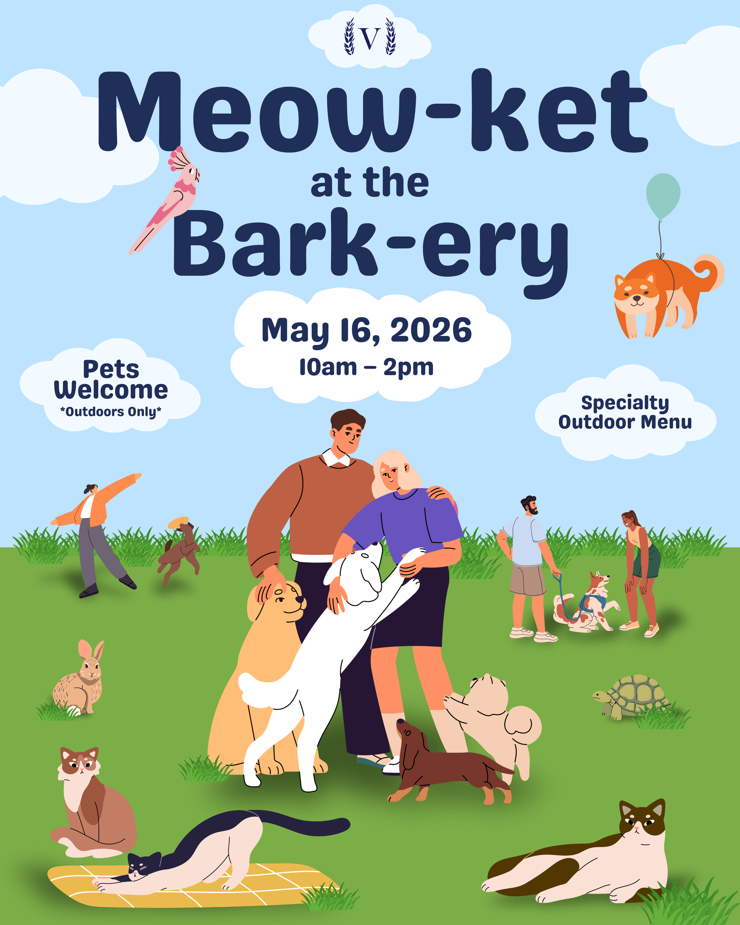 Meow-ket at the Bark-ery
