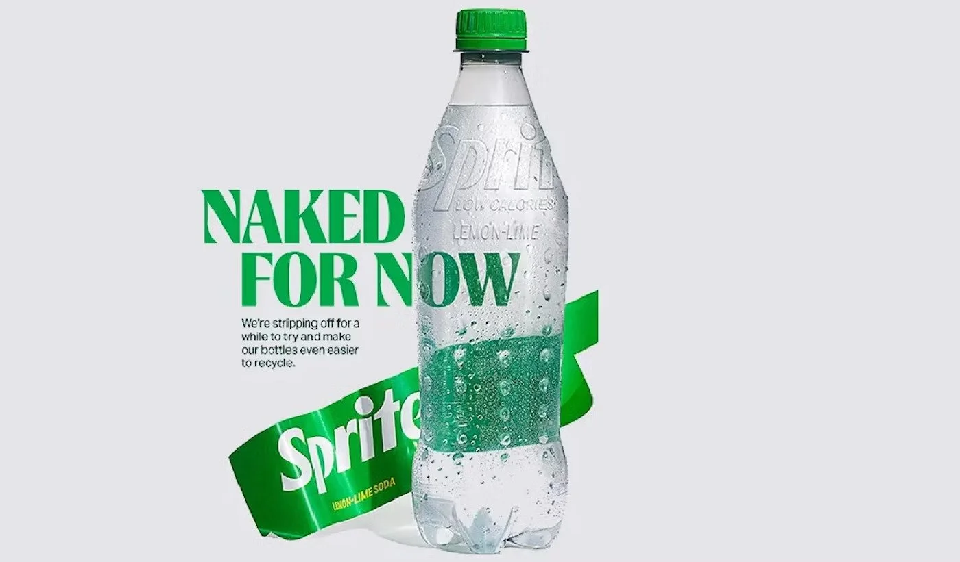 Coca-Cola pilots labelless Sprite bottles in the U.K.