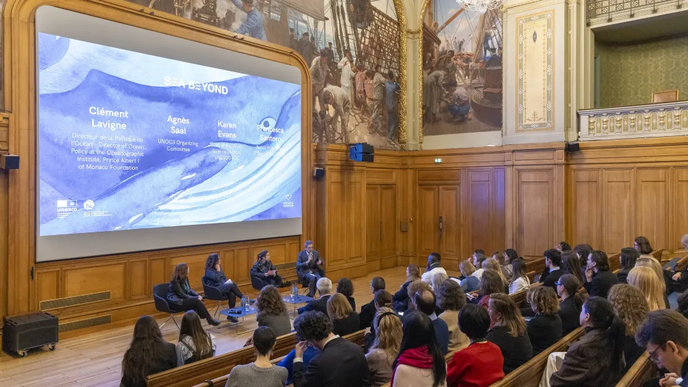 Prada and UNESCO hosted an ocean education event in Paris