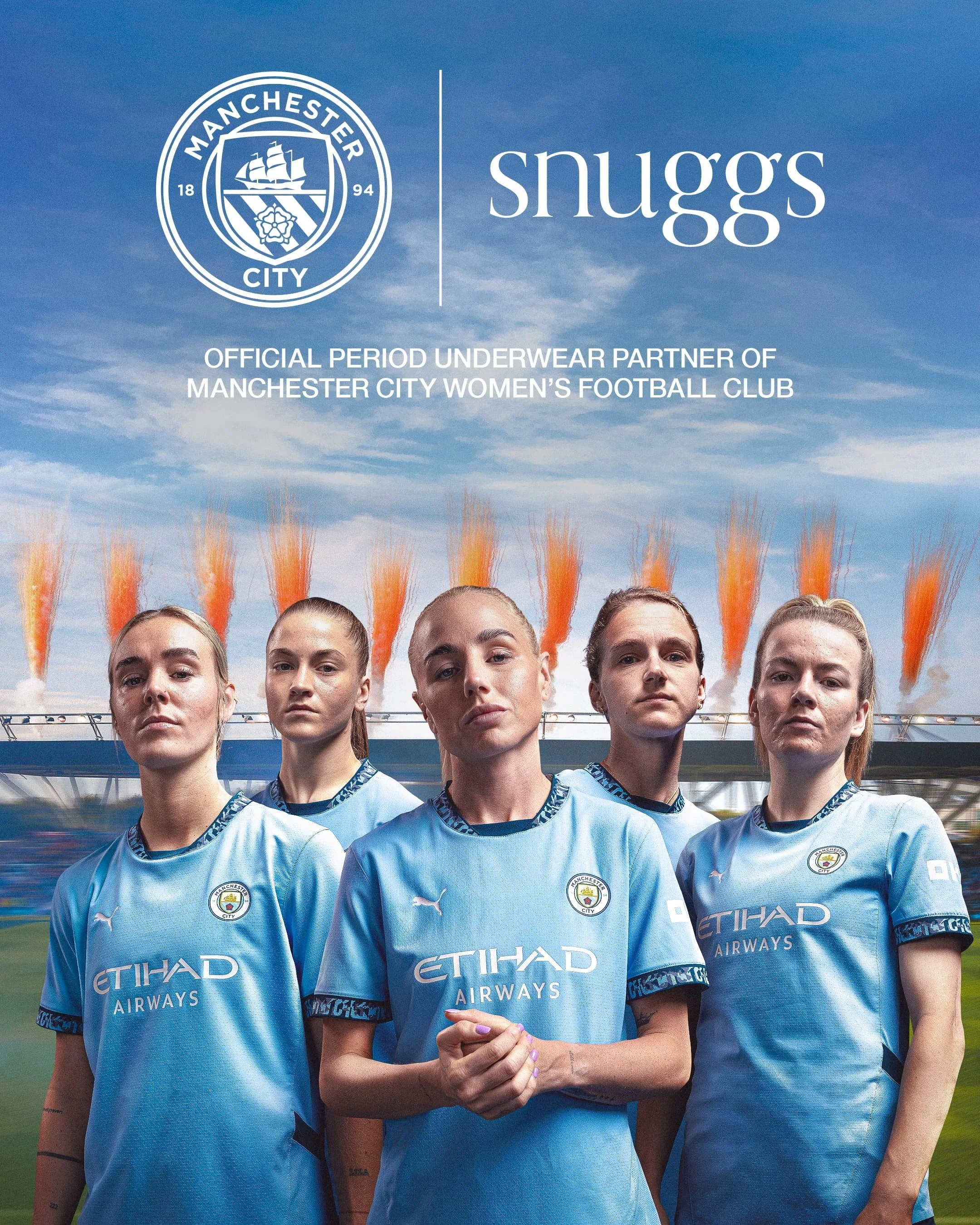Snuggs launches period underwear with Manchester City Women