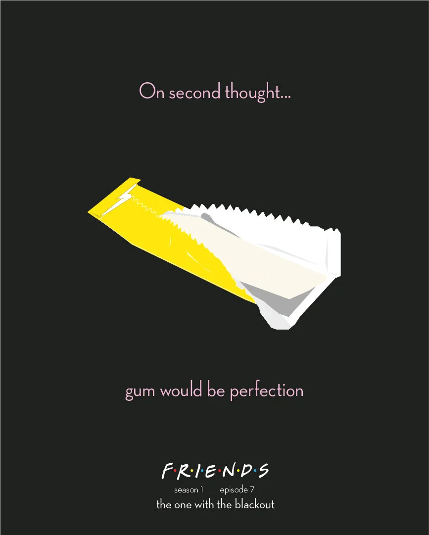 minimalist FRIENDS poster
