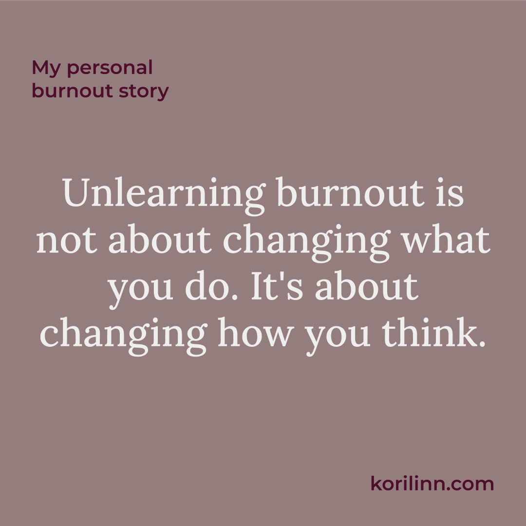My personal burnout story